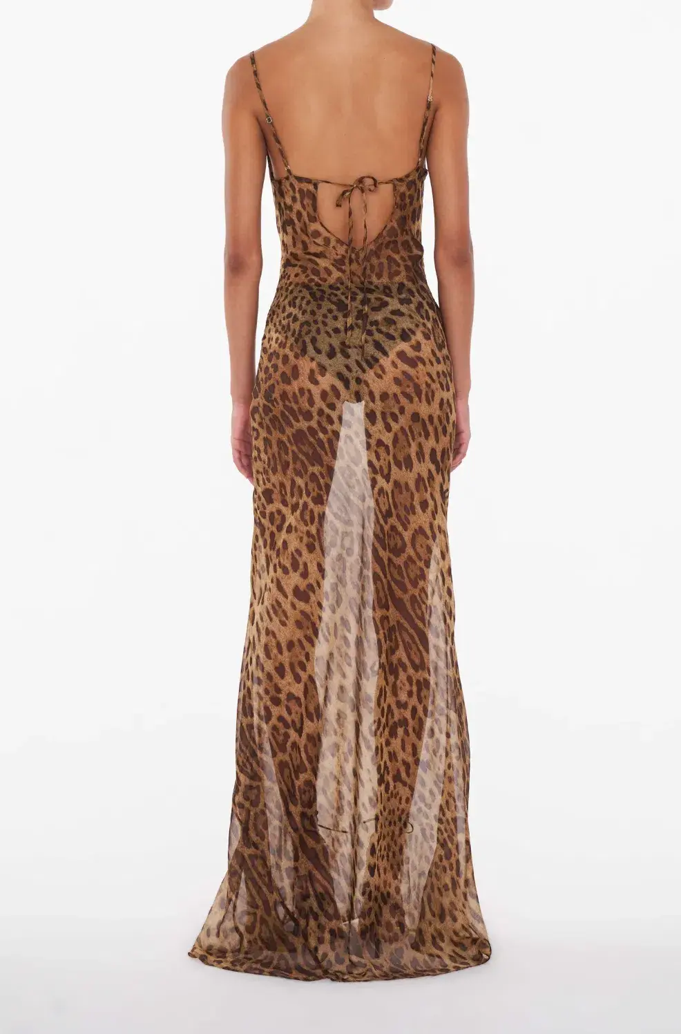 Rat & Boat Valentina Dress Leopard Print Size S / AU 8 - Image 2