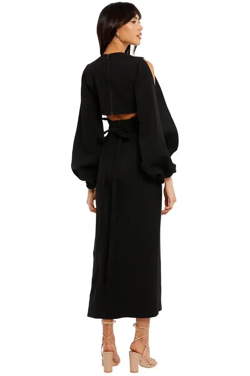Camilla & Marc Morgan Midi Dress Black Size AU 8 - Image 3