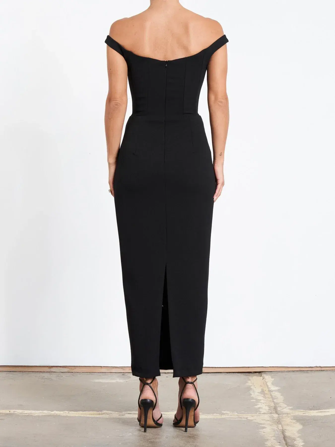 Effie Kats Amaya Midi Dress Black Size XS / AU 6 - Image 3