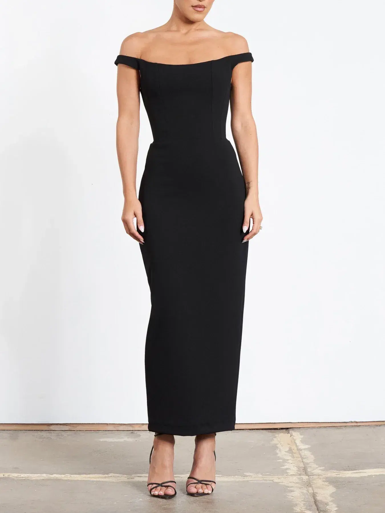 Effie Kats Amaya Midi Dress Black Size XS / AU 6 - Image 1