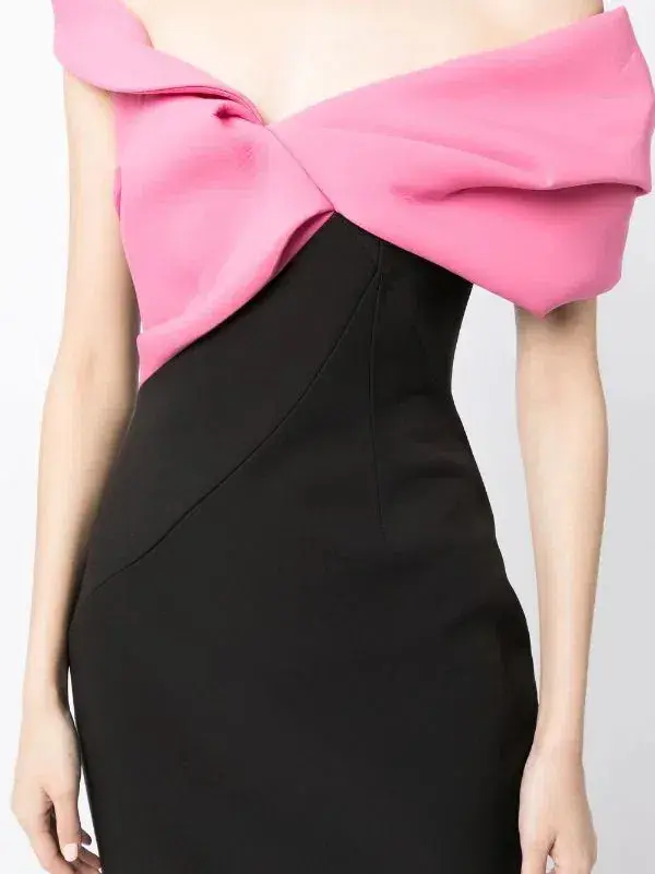 Rachel Gilbert Matteo Sleeveless Dress Pink/Black Size 0 / AU 6 - Image 4