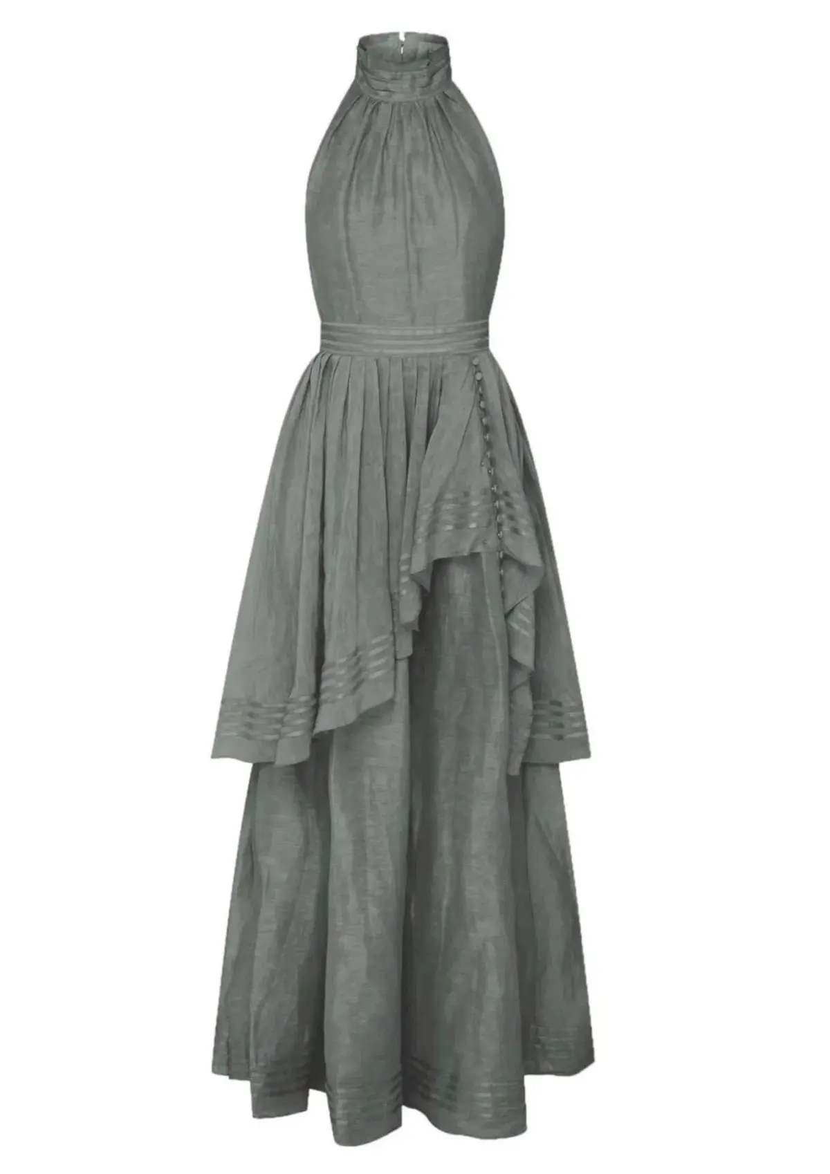 Aje Sienna Maxi Dress Grey Size 6 - Image 1