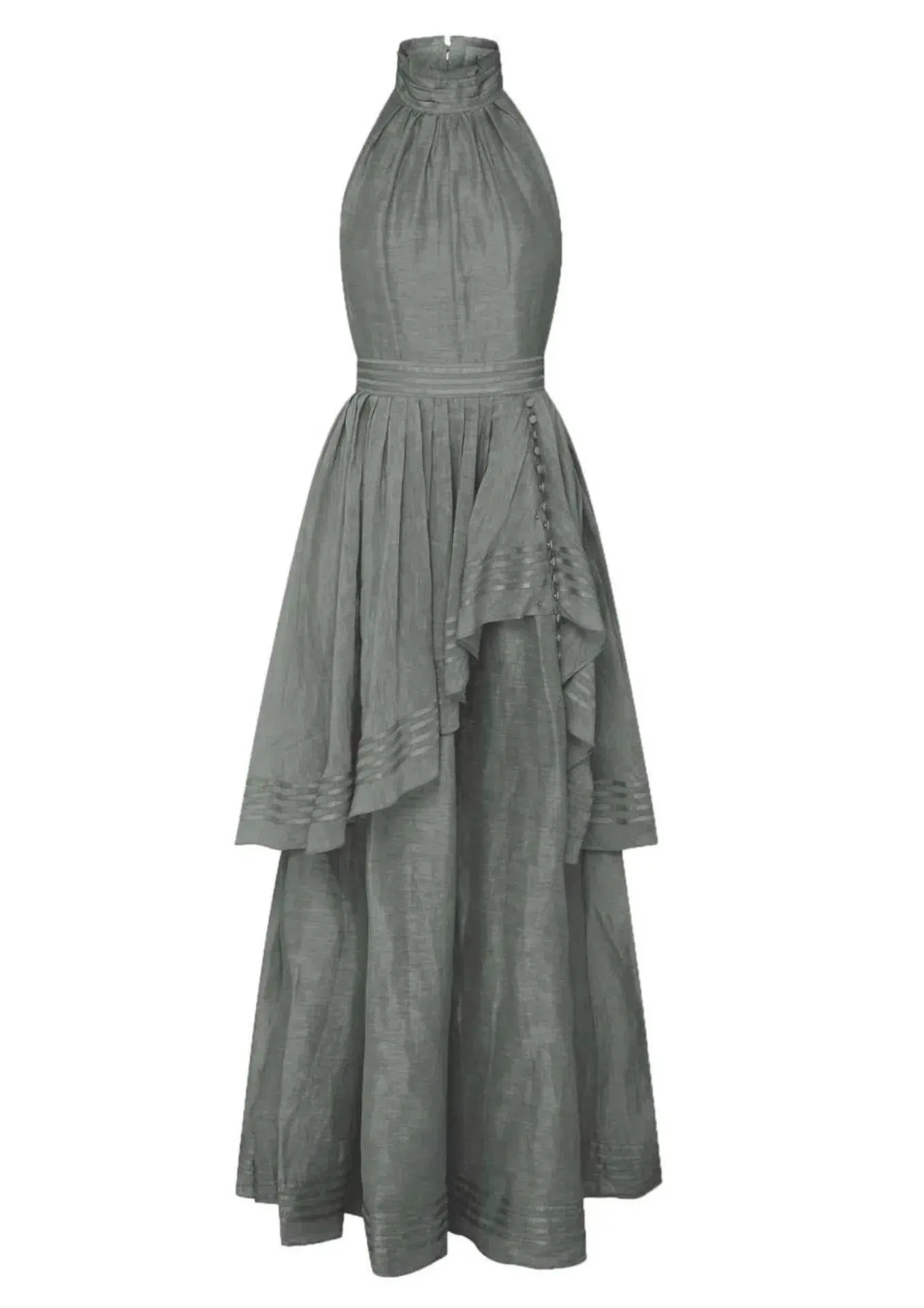 Aje Sienna Maxi Dress Grey Size 6 - Image 1