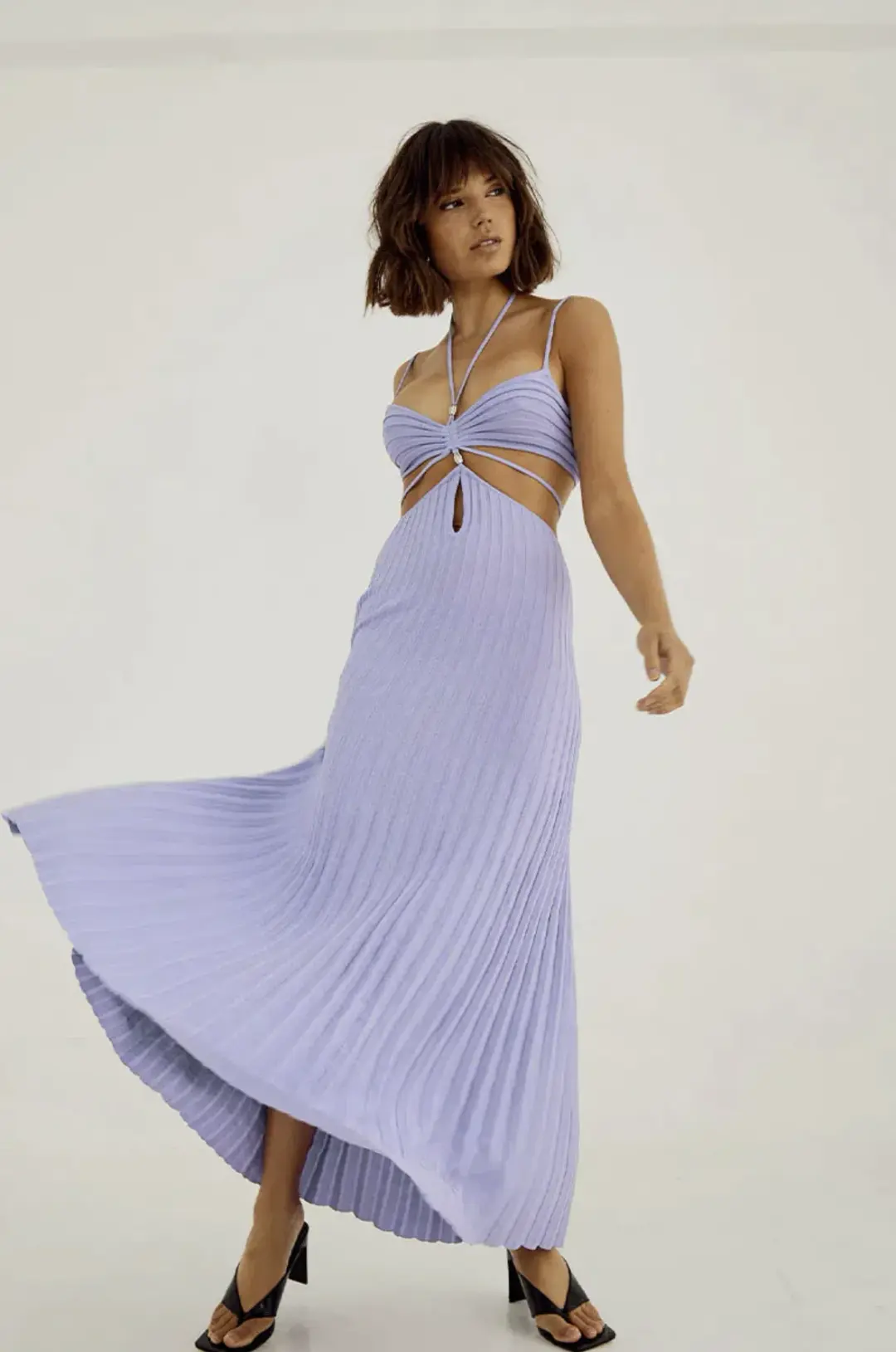 Sovere Abicus Knit Dress in Pale Peri Purple Size S / AU 8 for rent on The Volte - main image