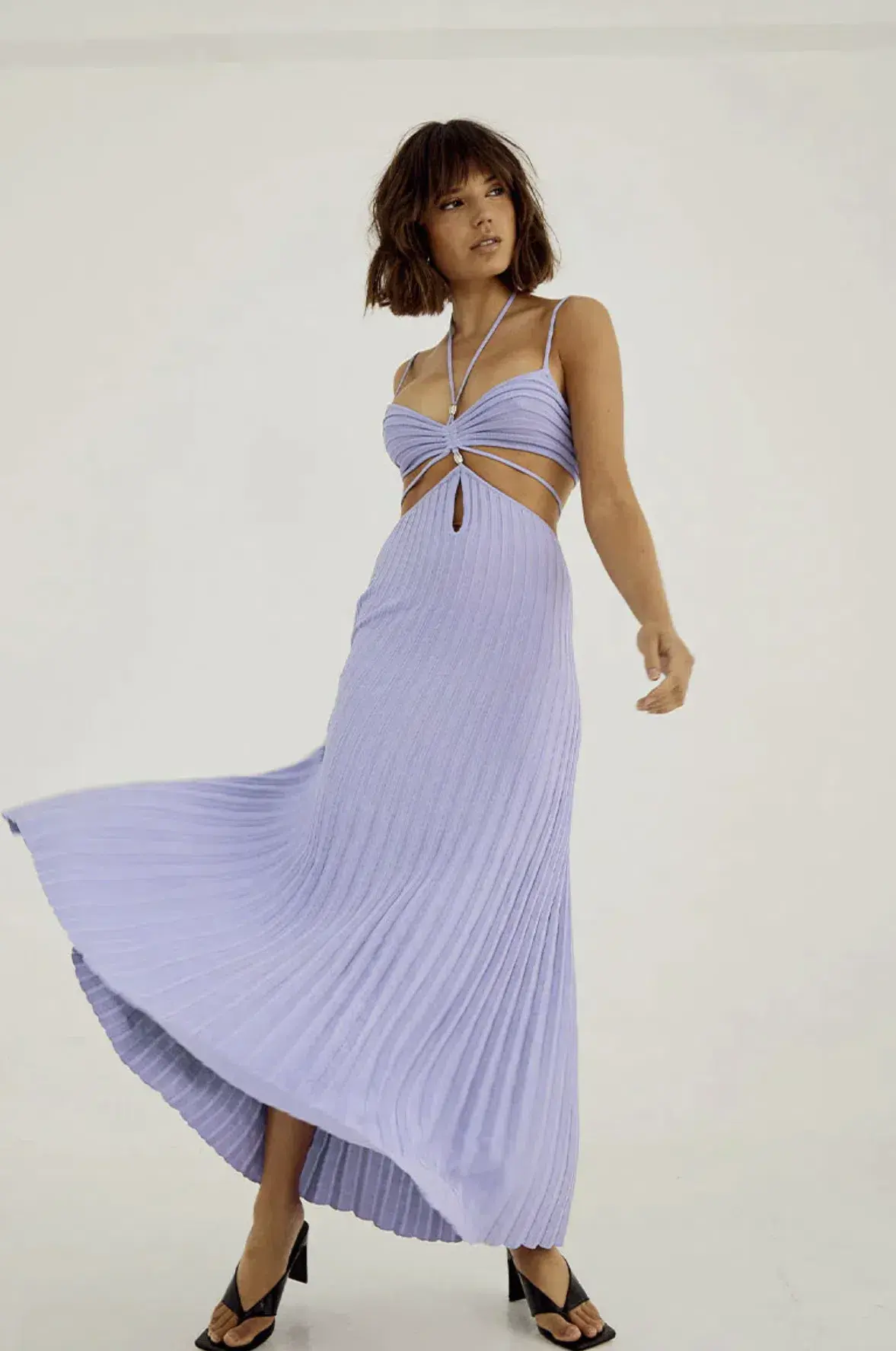 Sovere Abicus Knit Dress in Pale Peri Purple Size S / AU 8 - Image 3