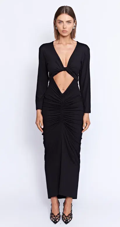 Pfeiffer Fontaine Midi Dress Crimson Orange Size M / AU 10 for rent on The Volte - main image