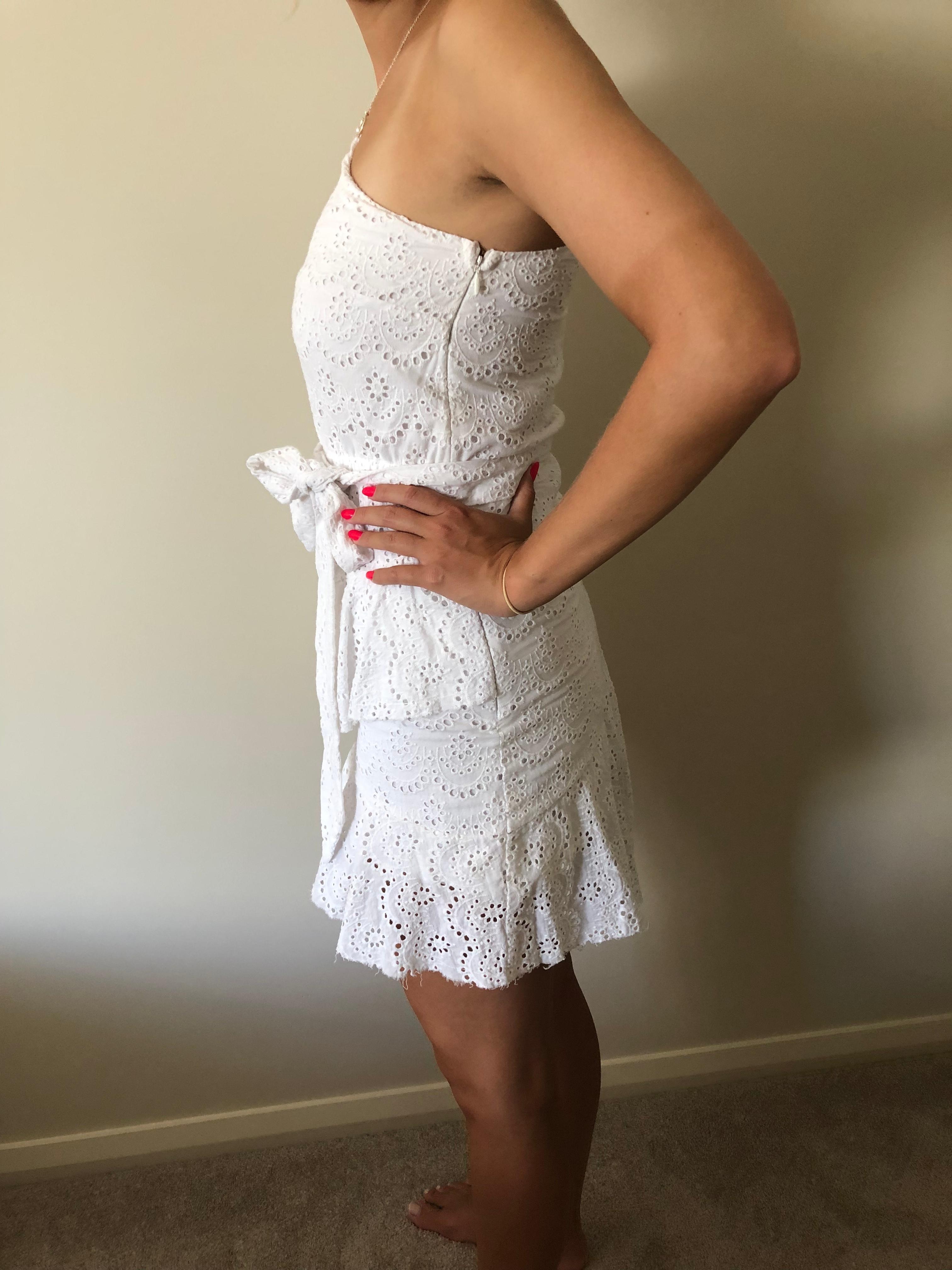 By Nicola The Eve Mini Dress White Size 8 - Image 5