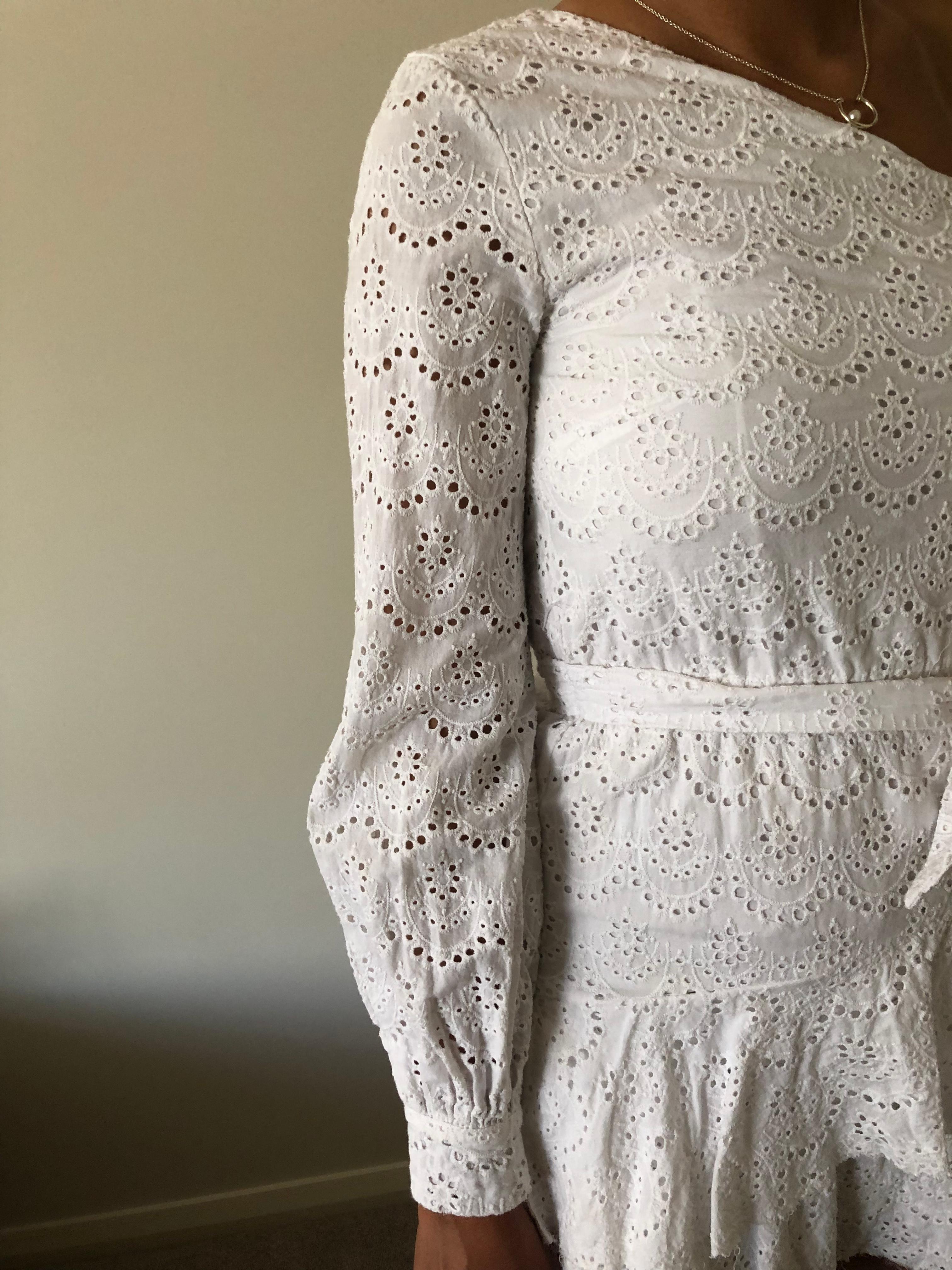 By Nicola The Eve Mini Dress White Size 8 - Image 4