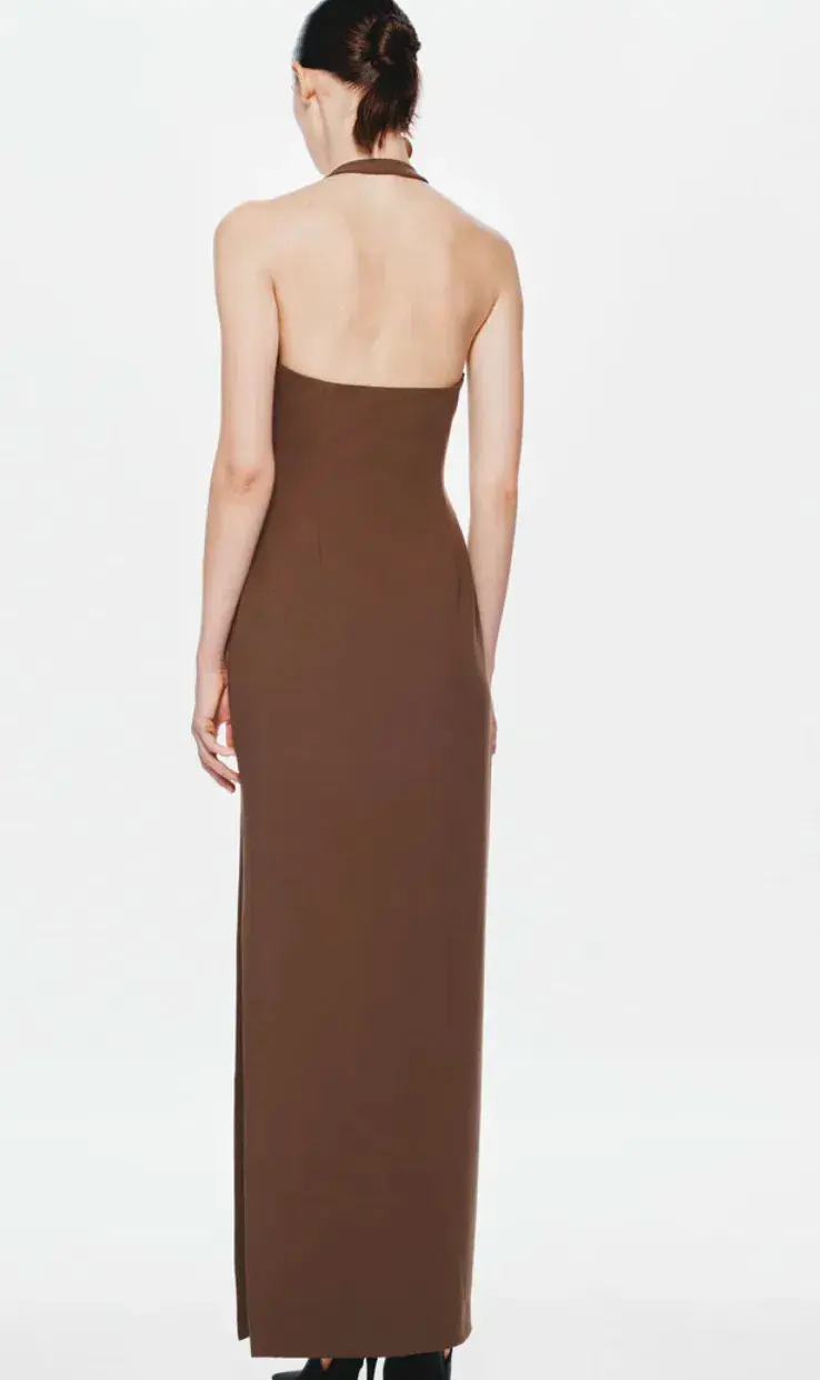 MISHA Alusia Maxi Dress Mink Brown Size 8/S - Image 2