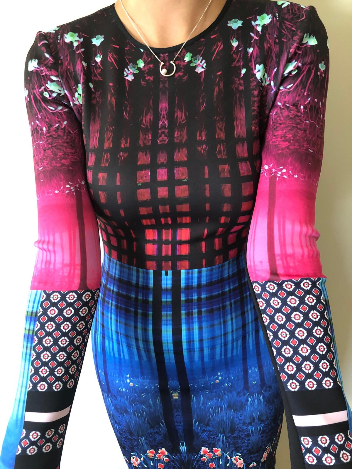 Clover Canyon Enchanted Woodlands Long Sleeve Dress Print Size 8 - Image 3