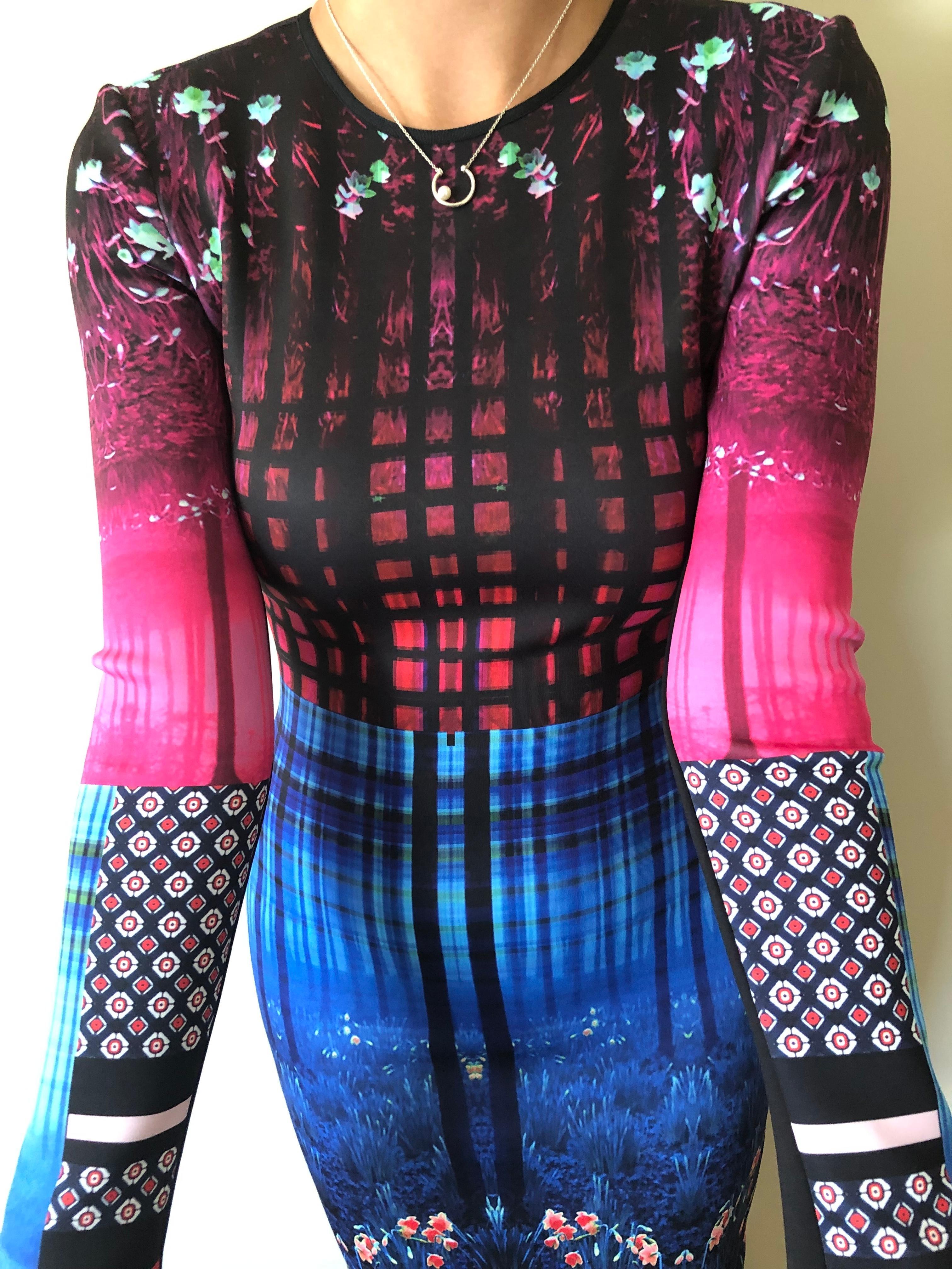 Clover Canyon Enchanted Woodlands Long Sleeve Dress Print Size 8 - Image 3