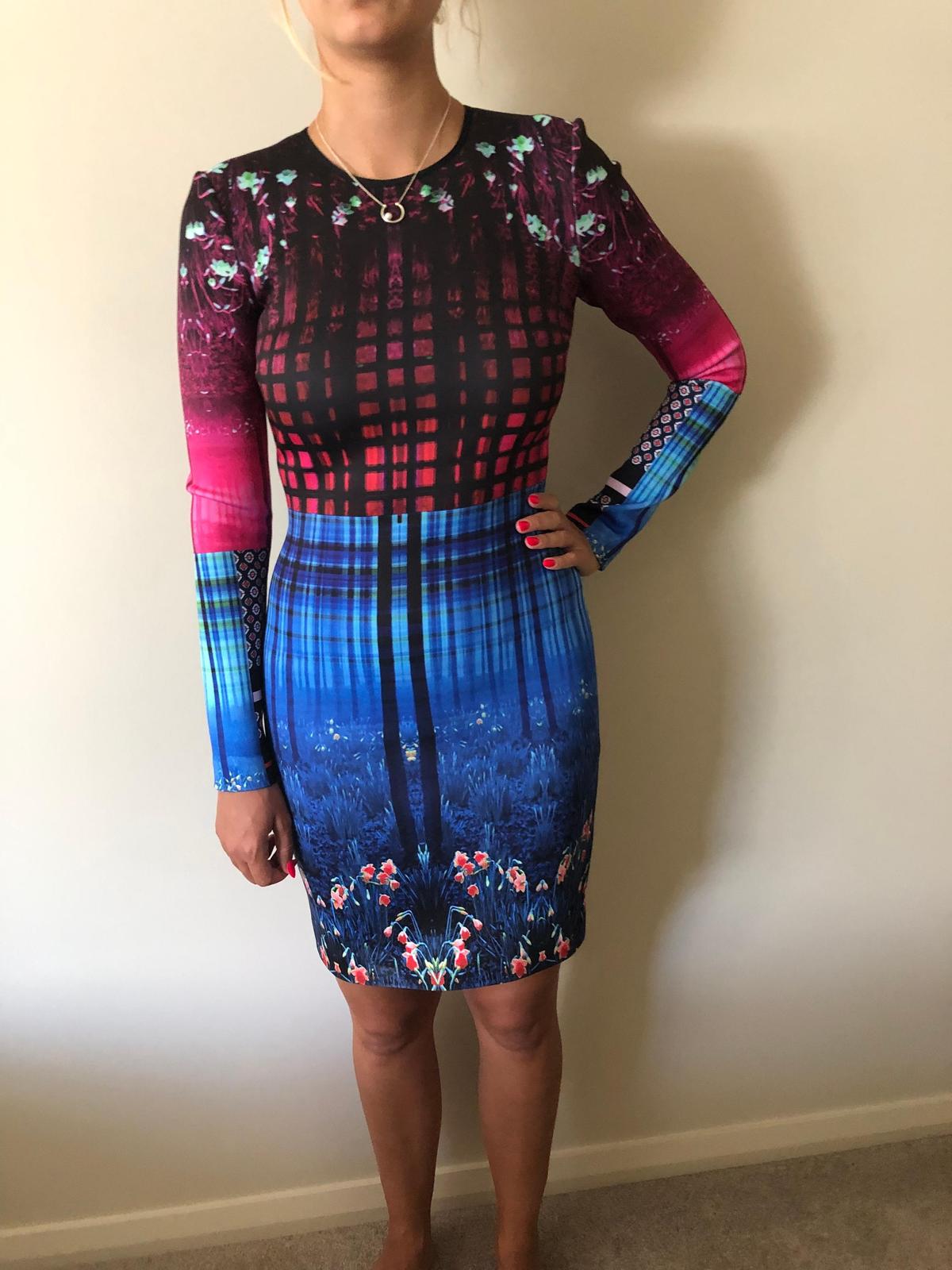 Clover Canyon Enchanted Woodlands Long Sleeve Dress Print Size 8 - Image 4