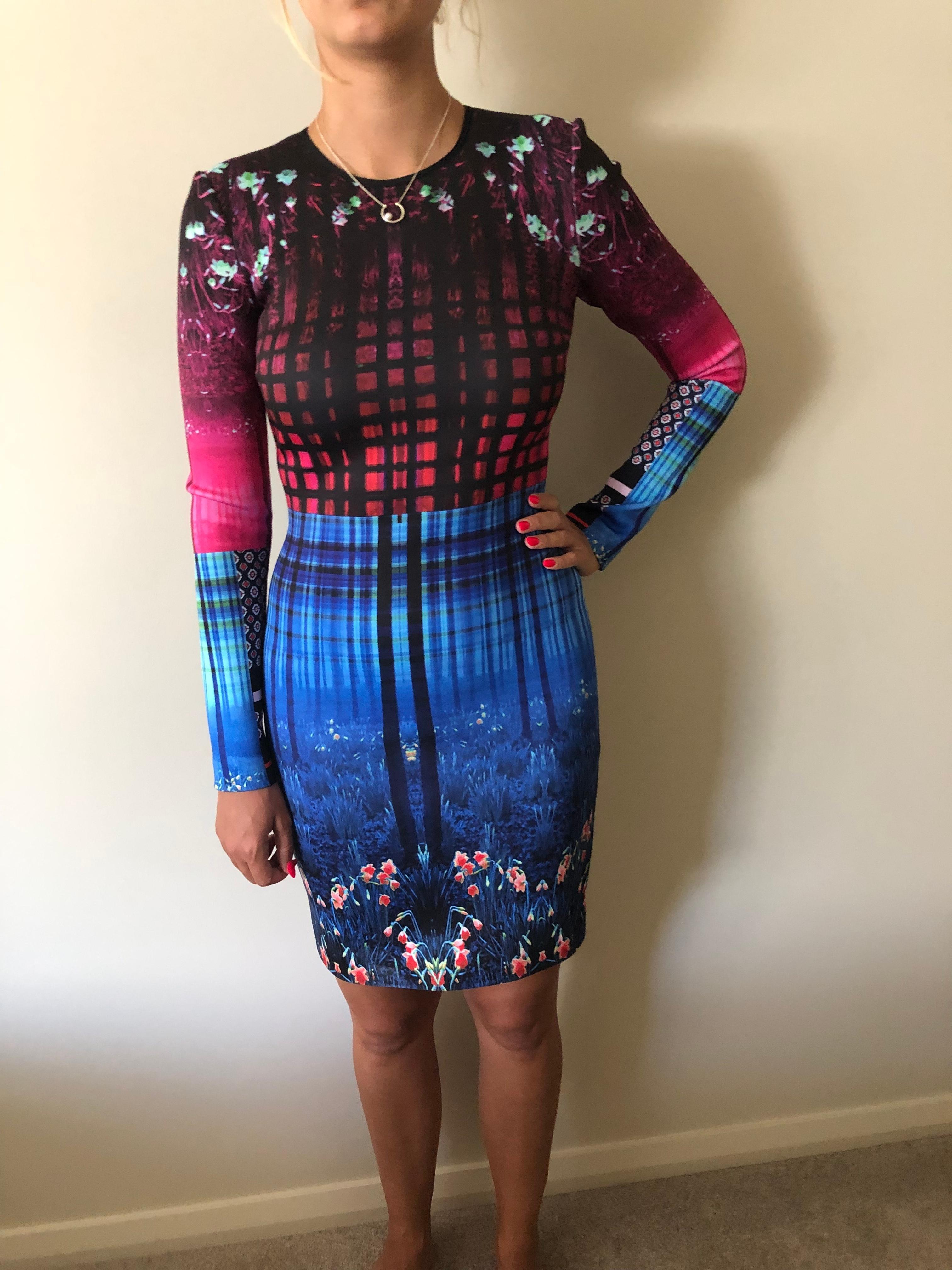 Clover Canyon Enchanted Woodlands Long Sleeve Dress Print Size 8 - Image 4