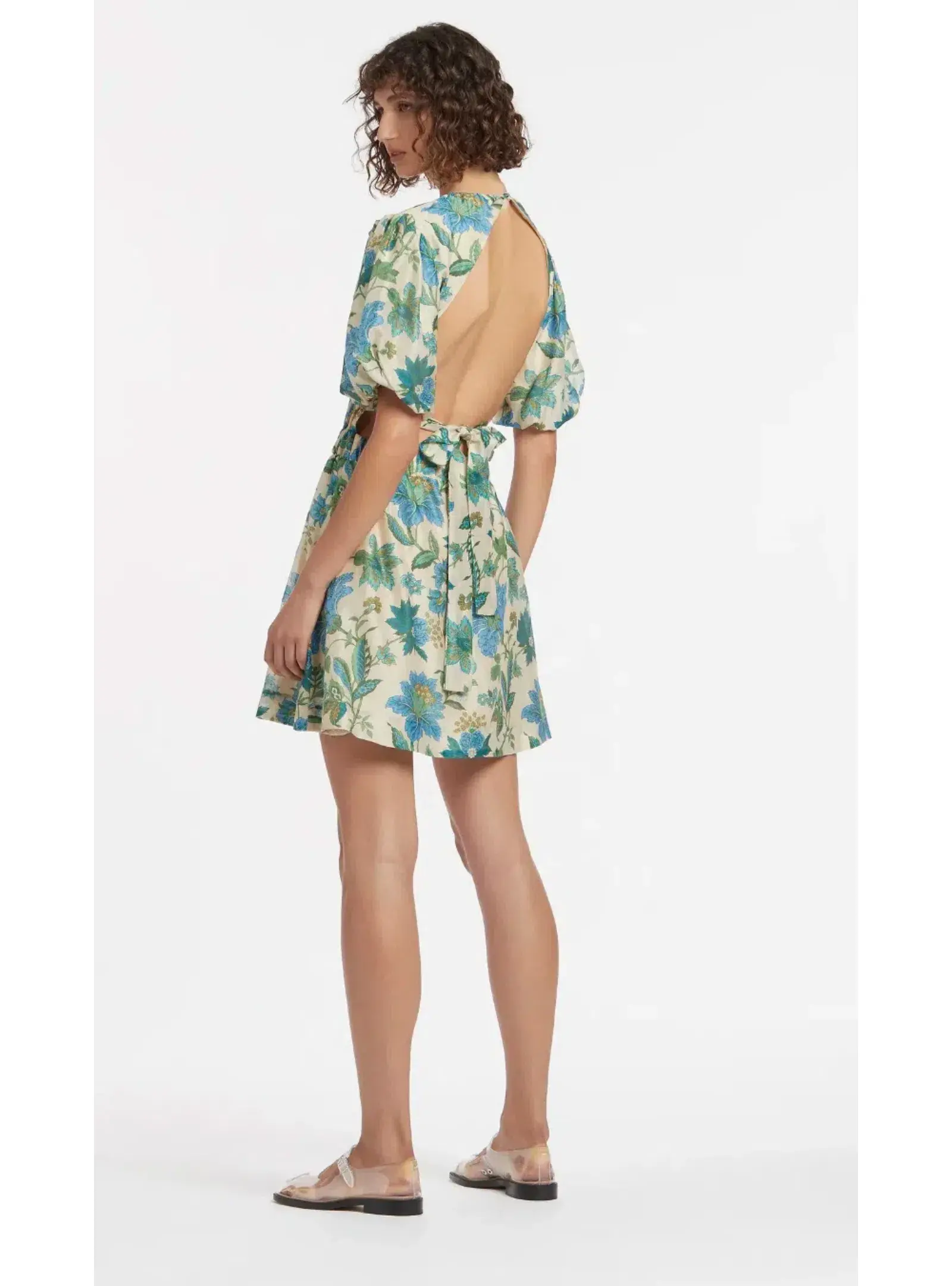 Sir the Label Celia Puff Sleeve Mini Dress Marguerite Print Size AU 8 - Image 2