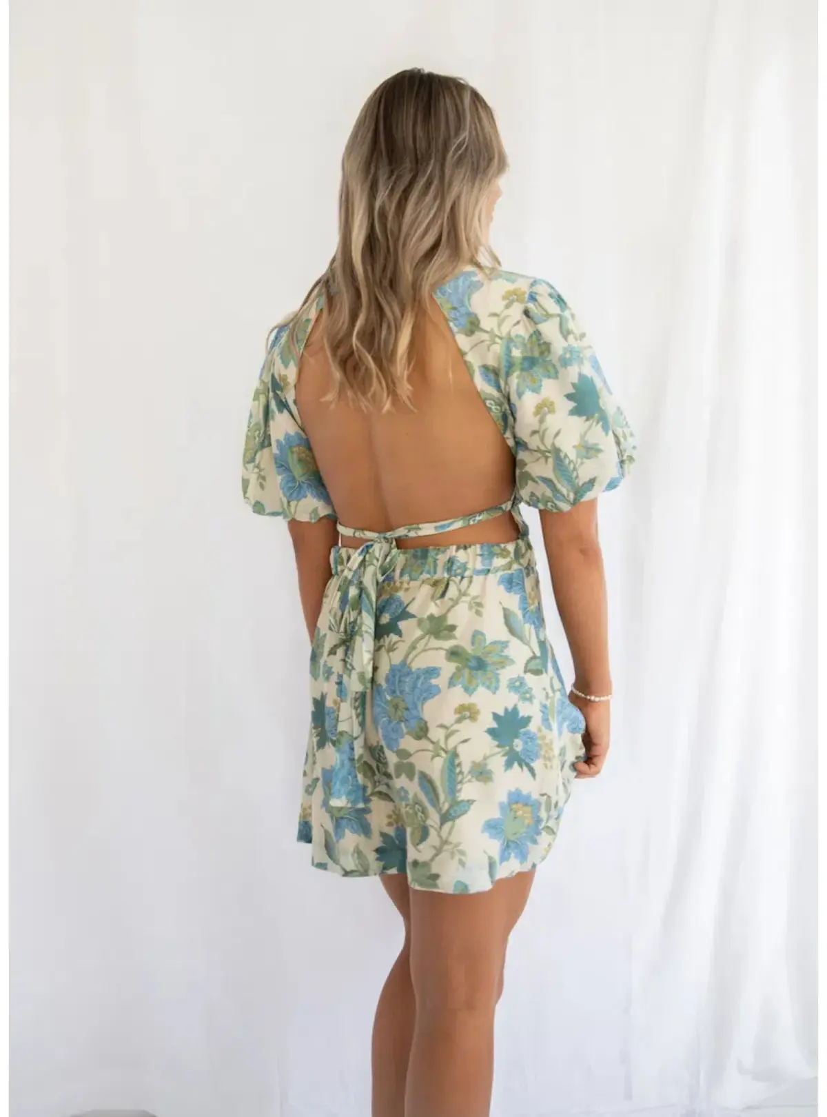 Sir the Label Celia Puff Sleeve Mini Dress Marguerite Print Size AU 8 - Image 4