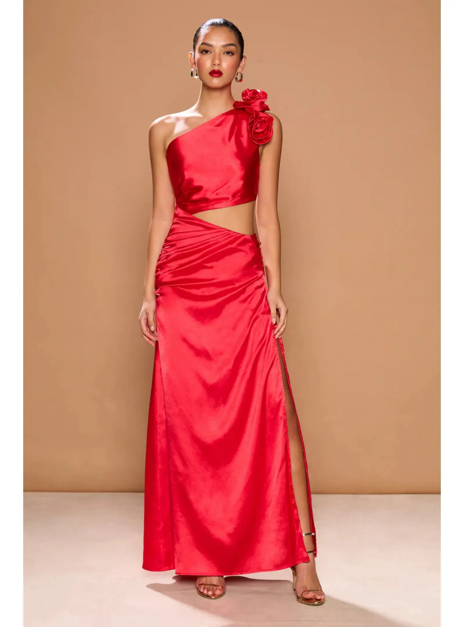 Sonya Moda Ravello Maxi Dress in Sorrento Red Size AU 10 - Image 3