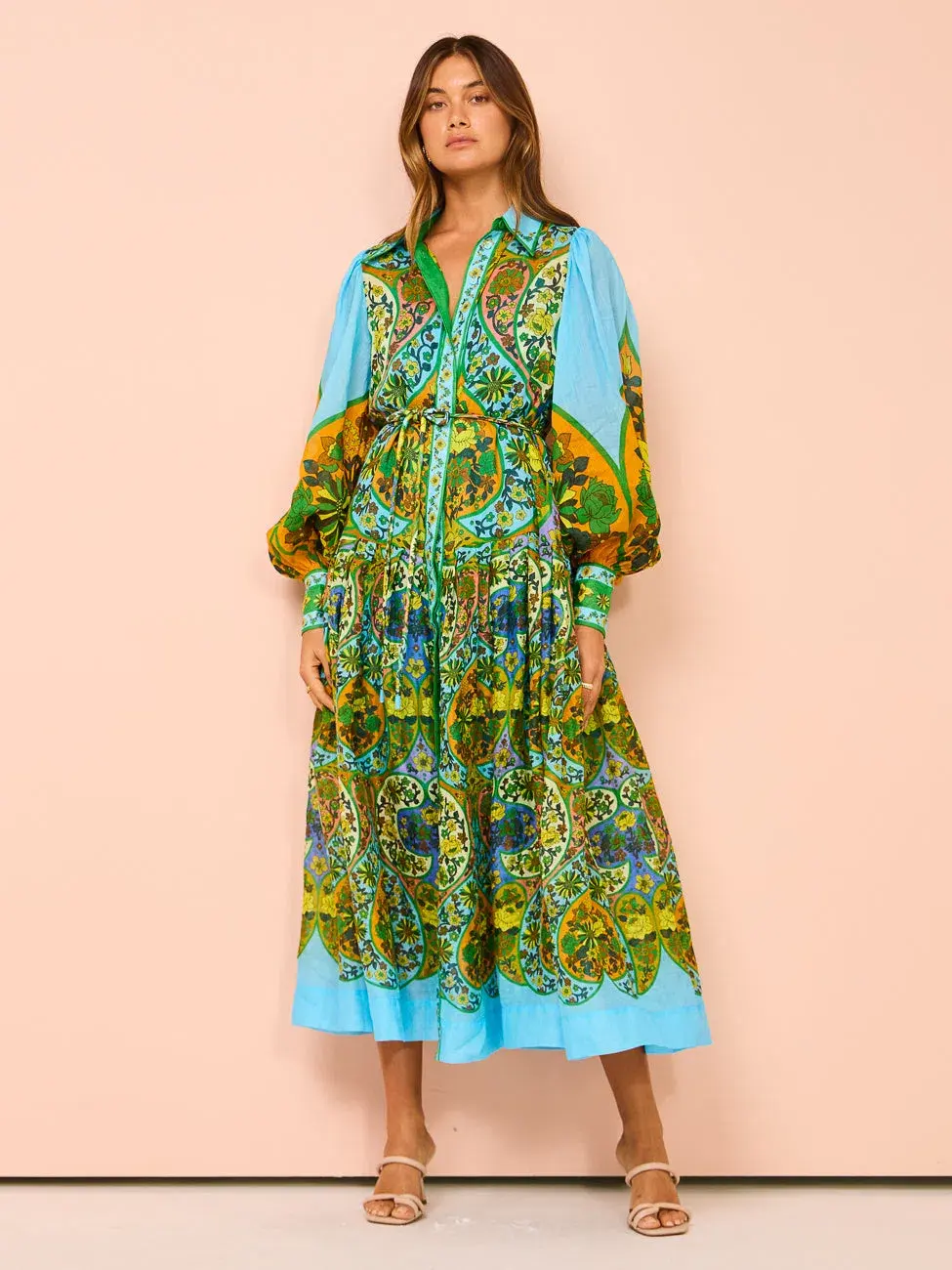Alemais Sofie Shirtdress Multi Size 16 - Image 5