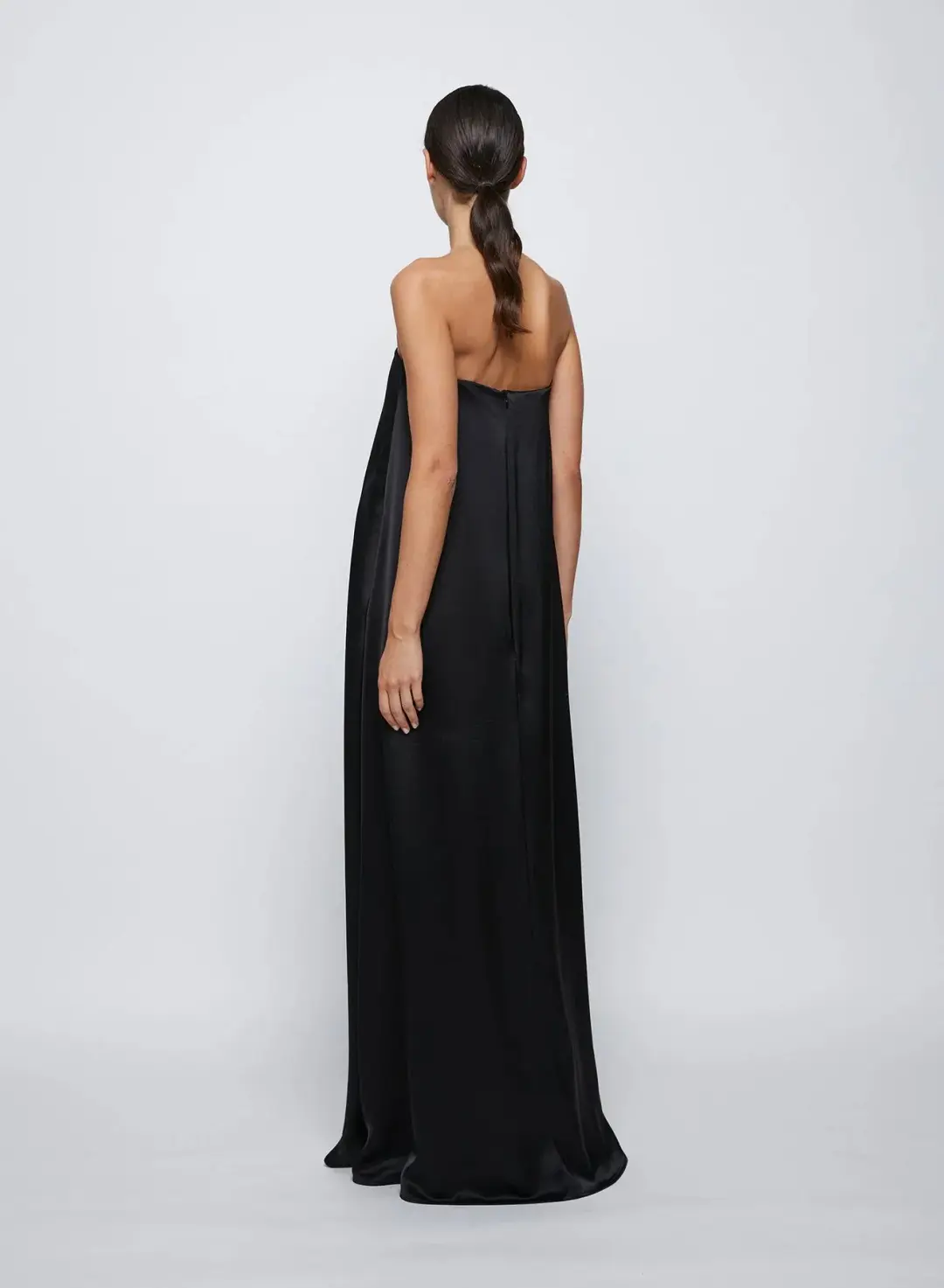 Anna Quan Delfina Maxi Dress Black Ink Size 8 for rent on The Volte - main image