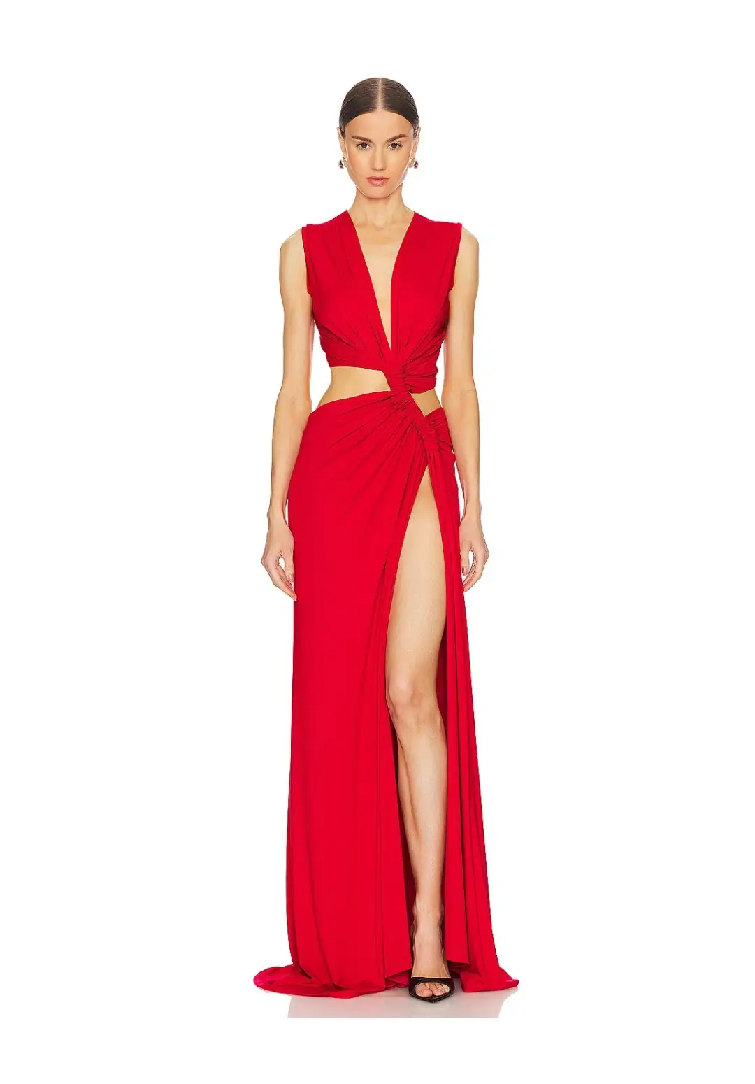 Sid Neigum Triple Loop Dress in Red Size 6 for rent on The Volte - main image