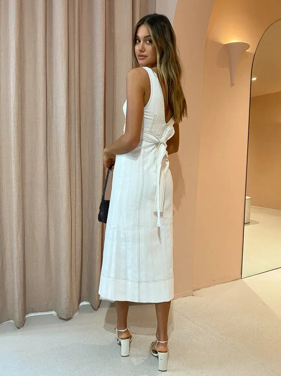 Acler Brooklake Dress in White Size 12 - Image 3
