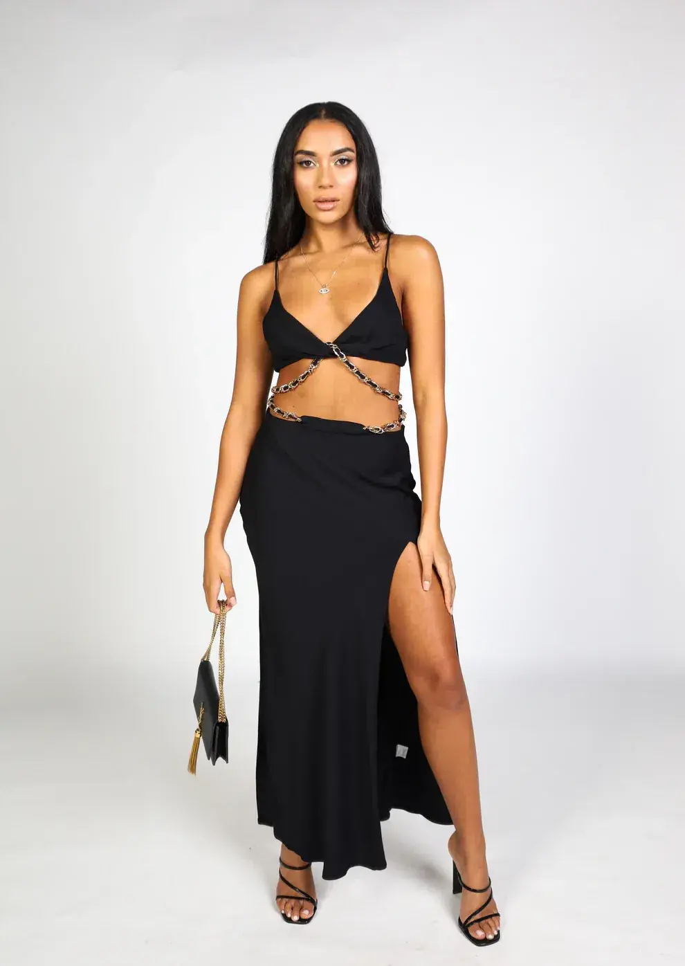 Bec & Bridge Modern Romance Maxi Skirt & Crop Set Size 8 - Image 1