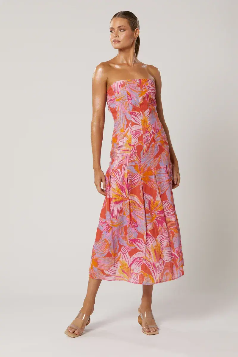 Winona Avalyn Midi Dress Floral Size 10 - Image 1