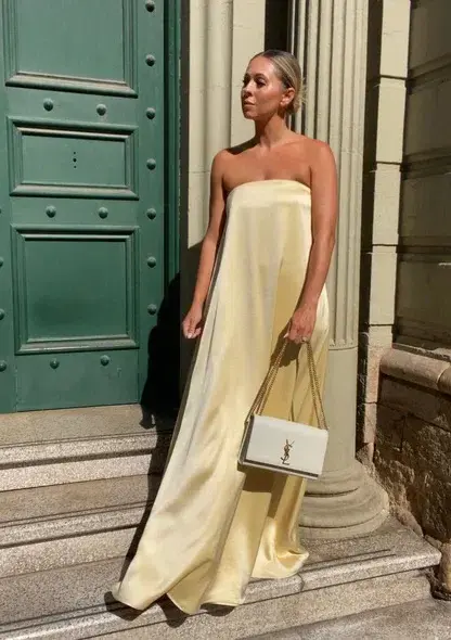 Anna Quan Delfina Maxi Dress Champagne Yellow Size 14 - Image 7