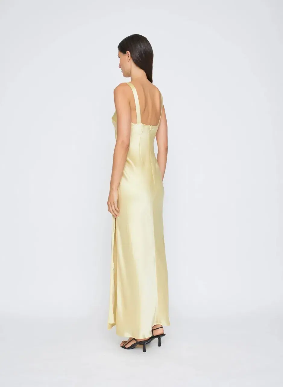 Anna Quan Etta Dress Champagne Lemon Size 8 for rent on The Volte - main image