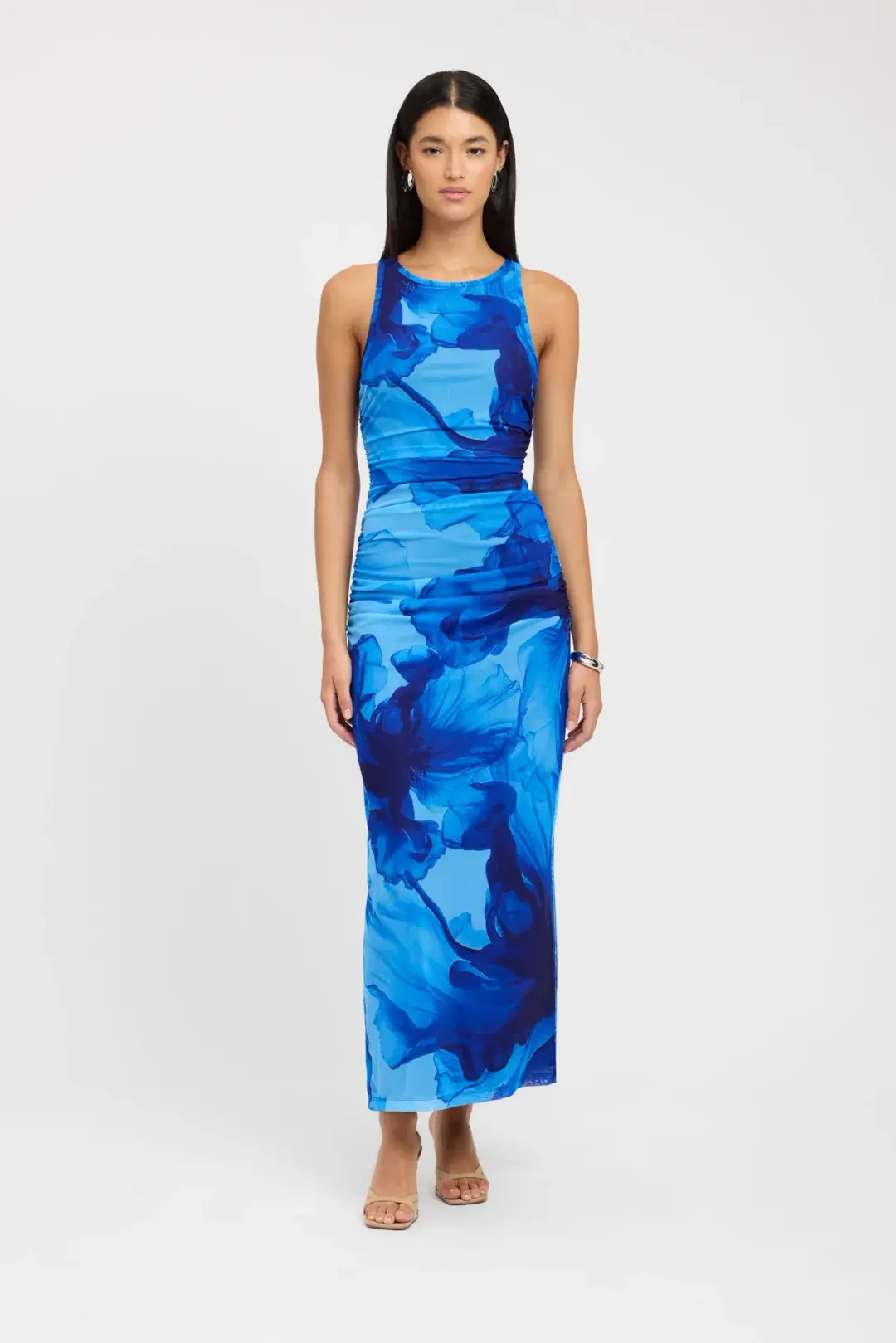 Kookai Rosalia Dress Blue Floral Size 8 for rent on The Volte - main image