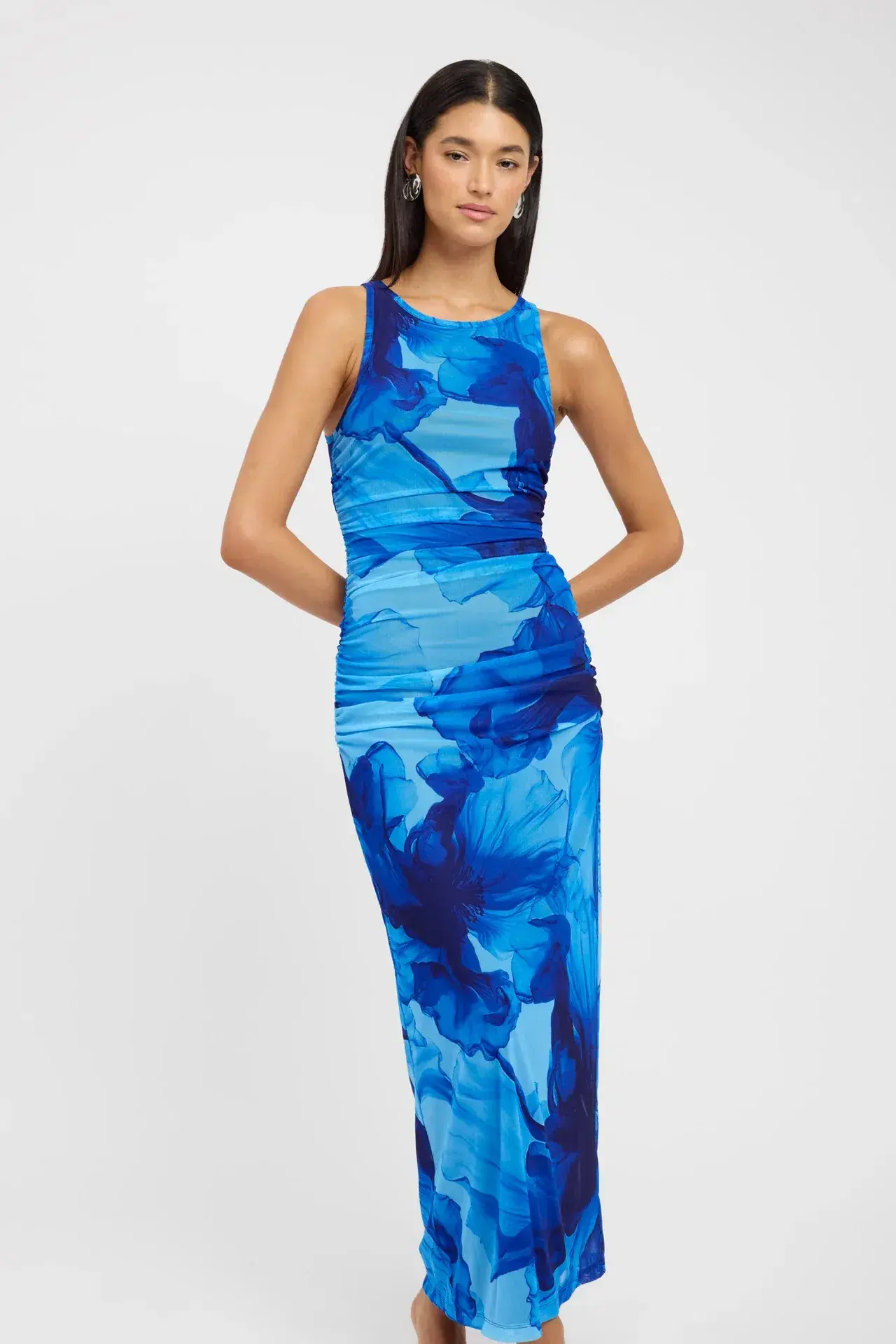 Kookai Rosalia Dress Blue Floral Size 8 - Image 2