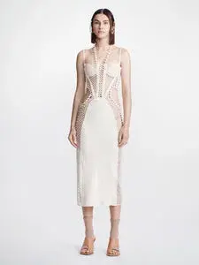 PatBO Beaded Crop Top Size 8 - Image 9