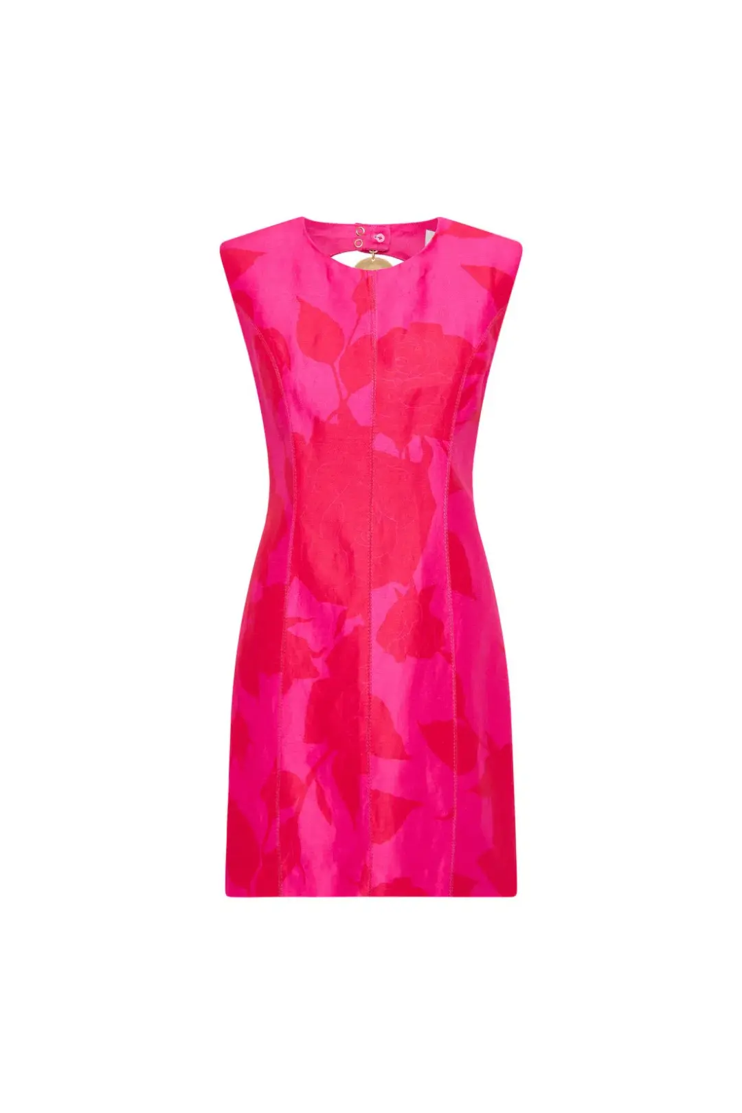 Aje Cove Pendant Mini Dress Pink Red Print Size 16 for rent on The Volte - main image