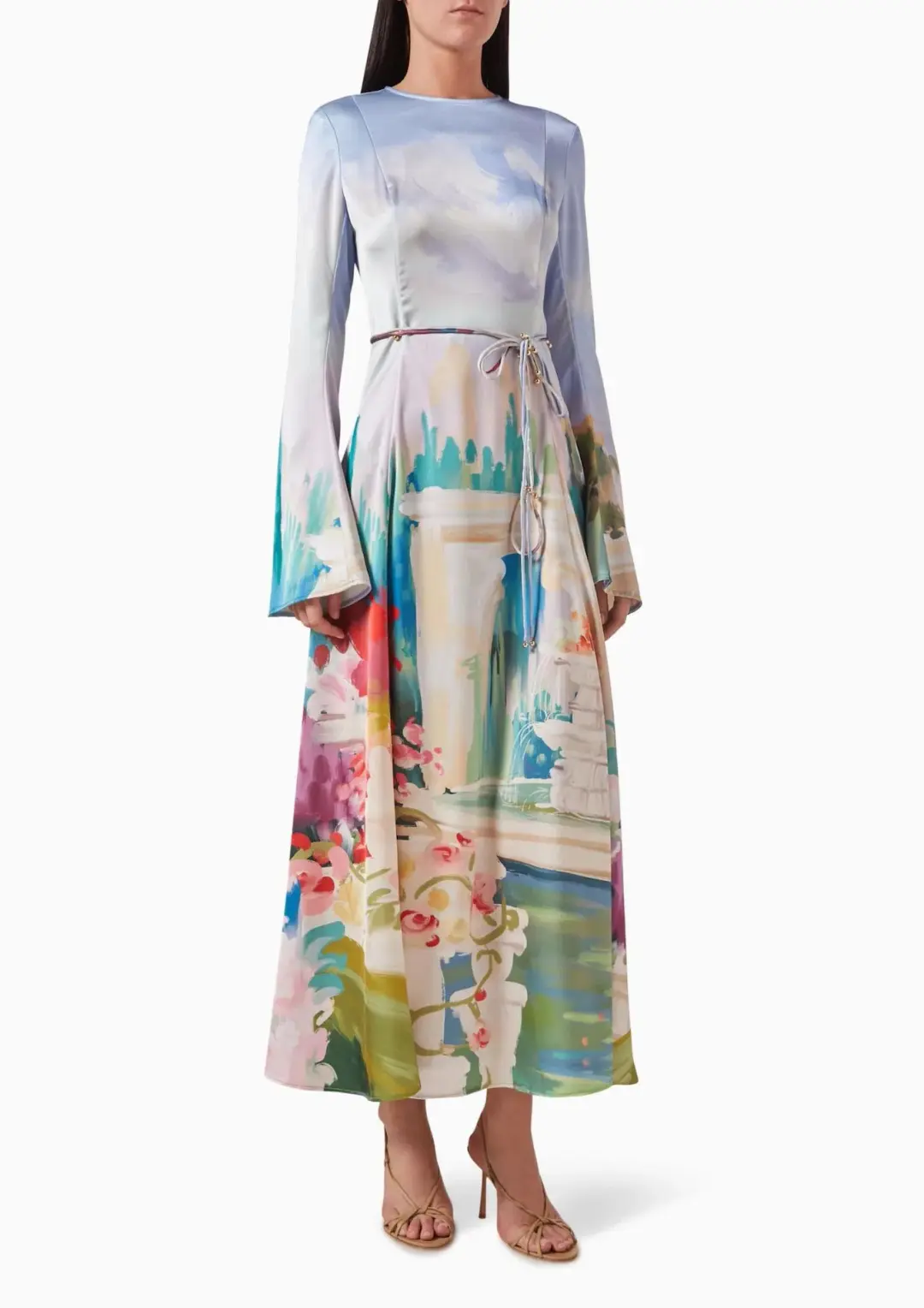 Leo Lin Francesca Maxi Dress Jardin Print Size AU 12 for rent on The Volte - main image