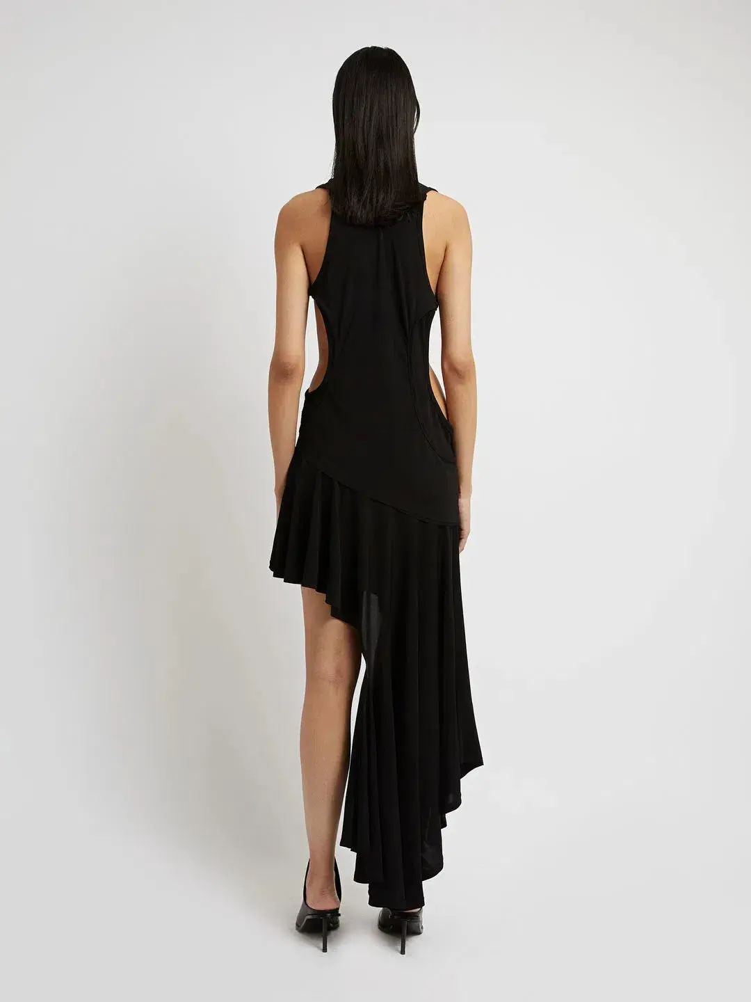 Christopher Esber Asymmetric Hem Dress Black Size 10 - Image 2