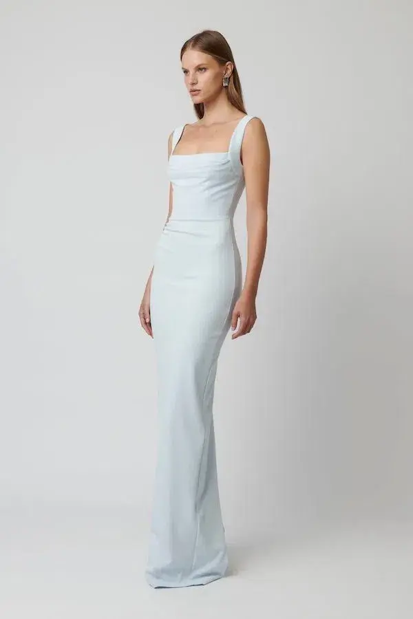 Effie kats Marbella Gown Blue Size 8 - Image 2