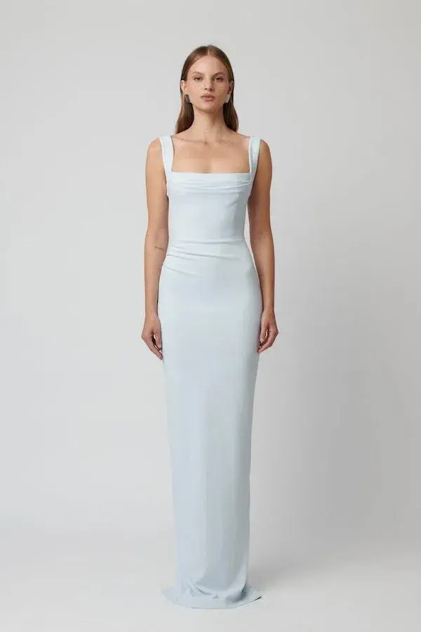 Effie kats Marbella Gown Blue Size 8 - Image 1