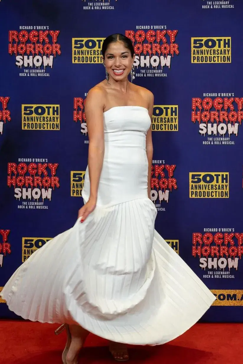 Bianca & Bridgett Mara Pleated Dress White Size 6 for rent on The Volte - main image