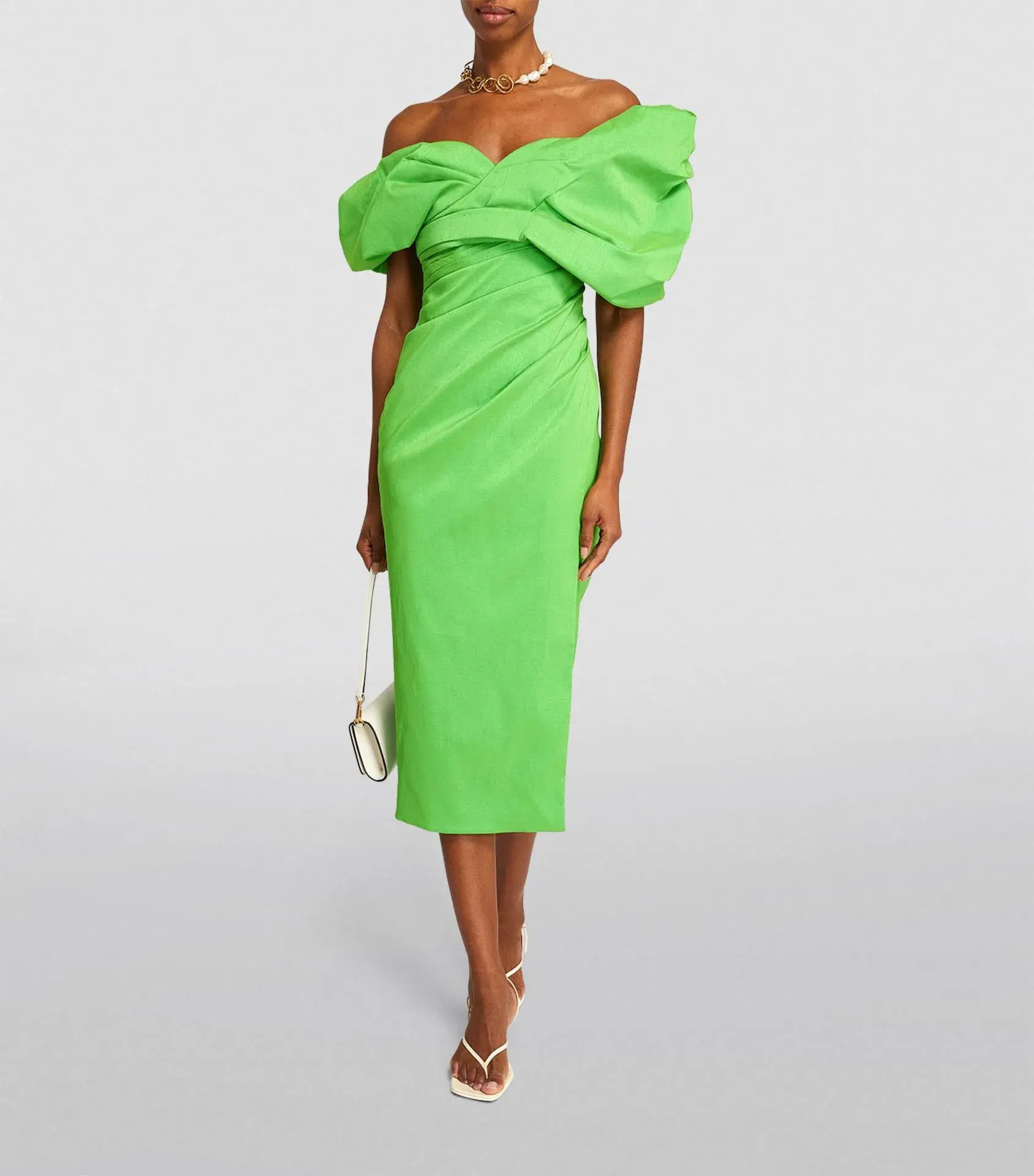 Rachel Gilbert Gia Midi Dress Green Size 3 / AU 12 - Image 1