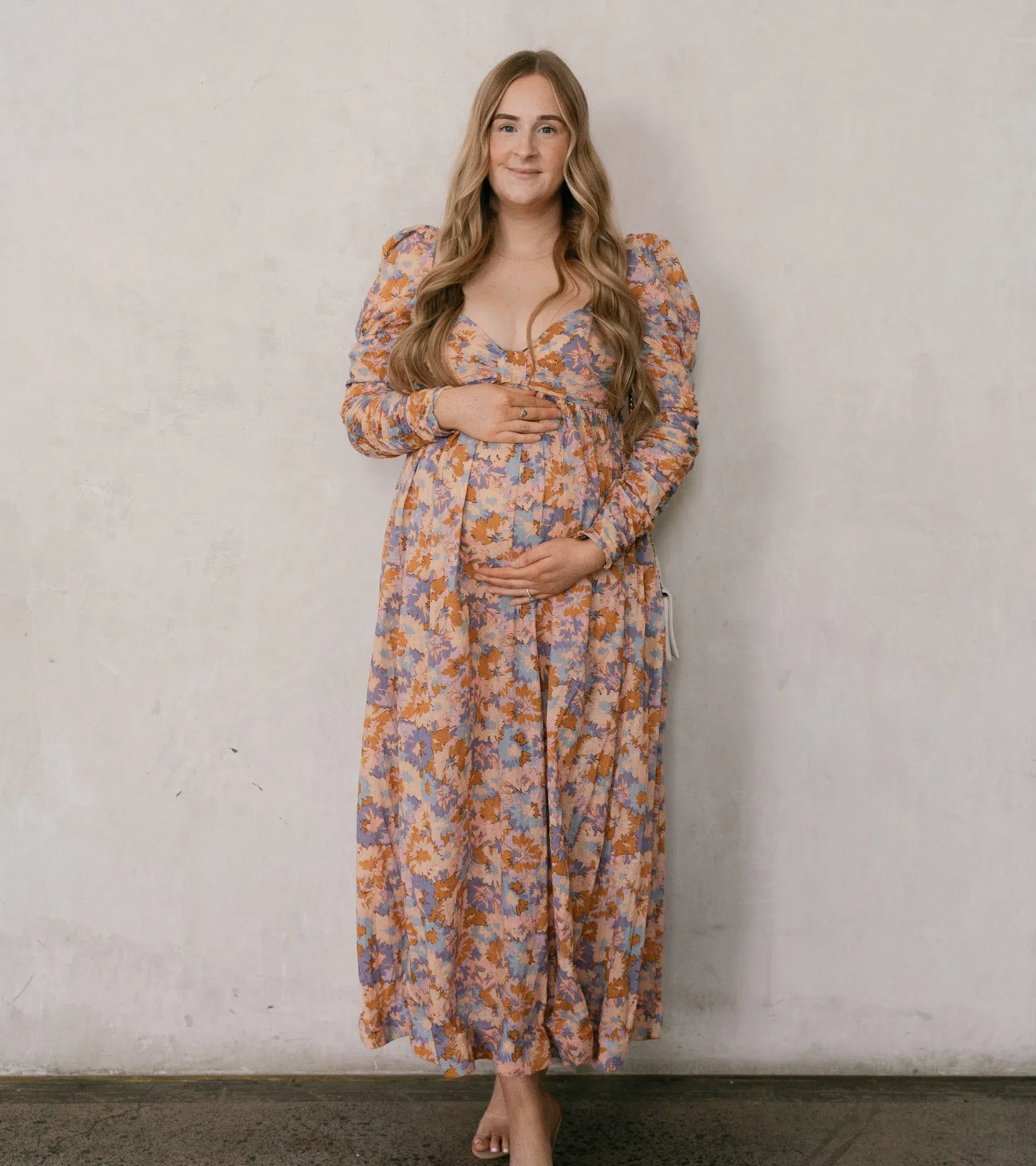 Zimmermann Violet Twist Front Midi Dress Multi Floral Size 2 / AU 8-10 - Image 1