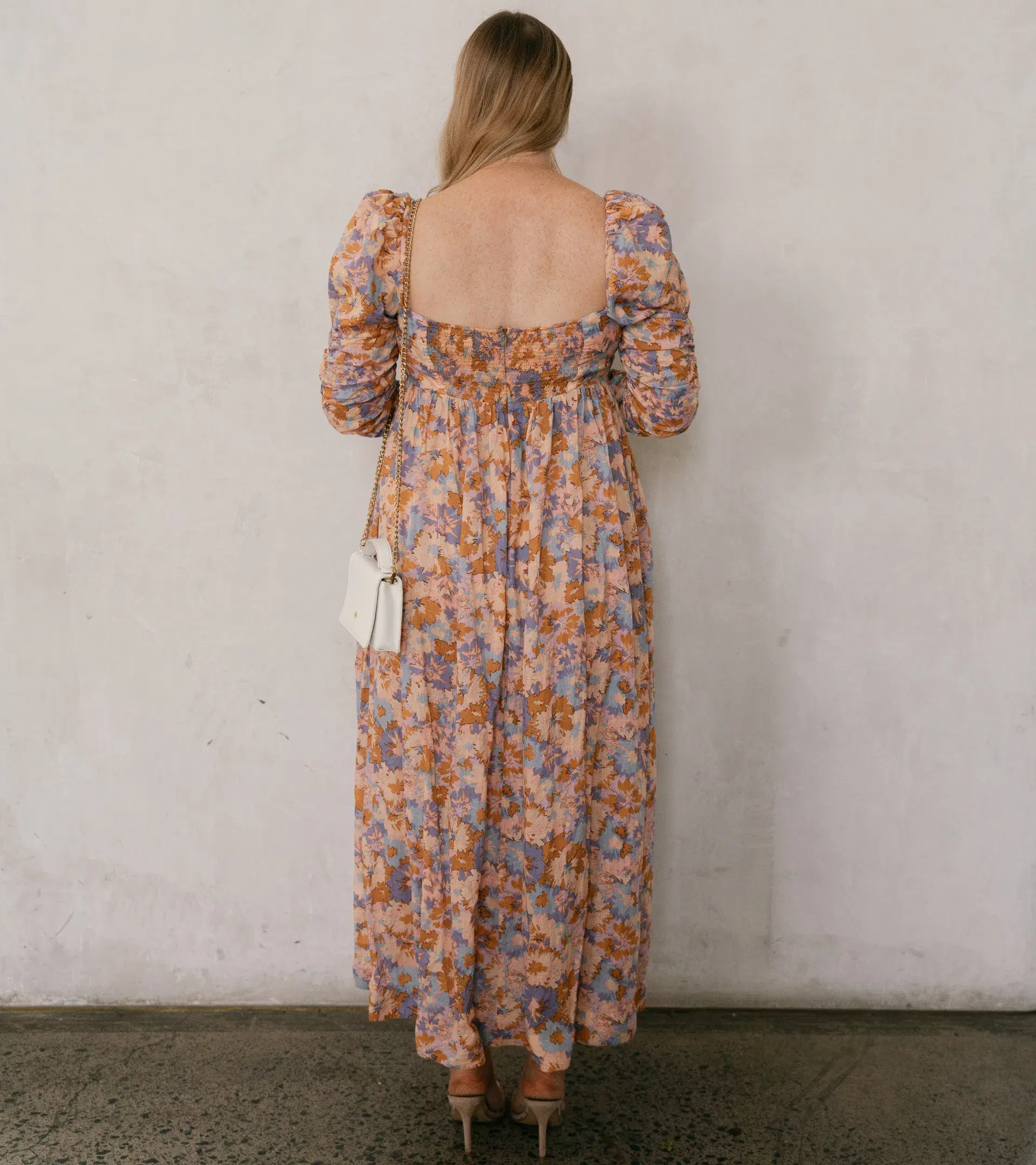 Zimmermann Violet Twist Front Midi Dress Multi Floral Size 2 / AU 8-10 - Image 2