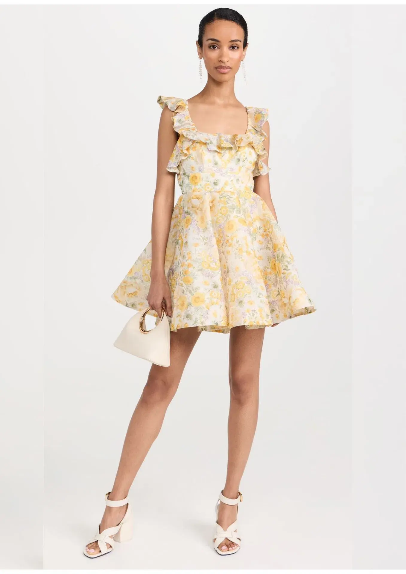 Zimmermann Harmony Frilled Mini Dress Citrus Garden Print Size 1 (6)6 - Image 1