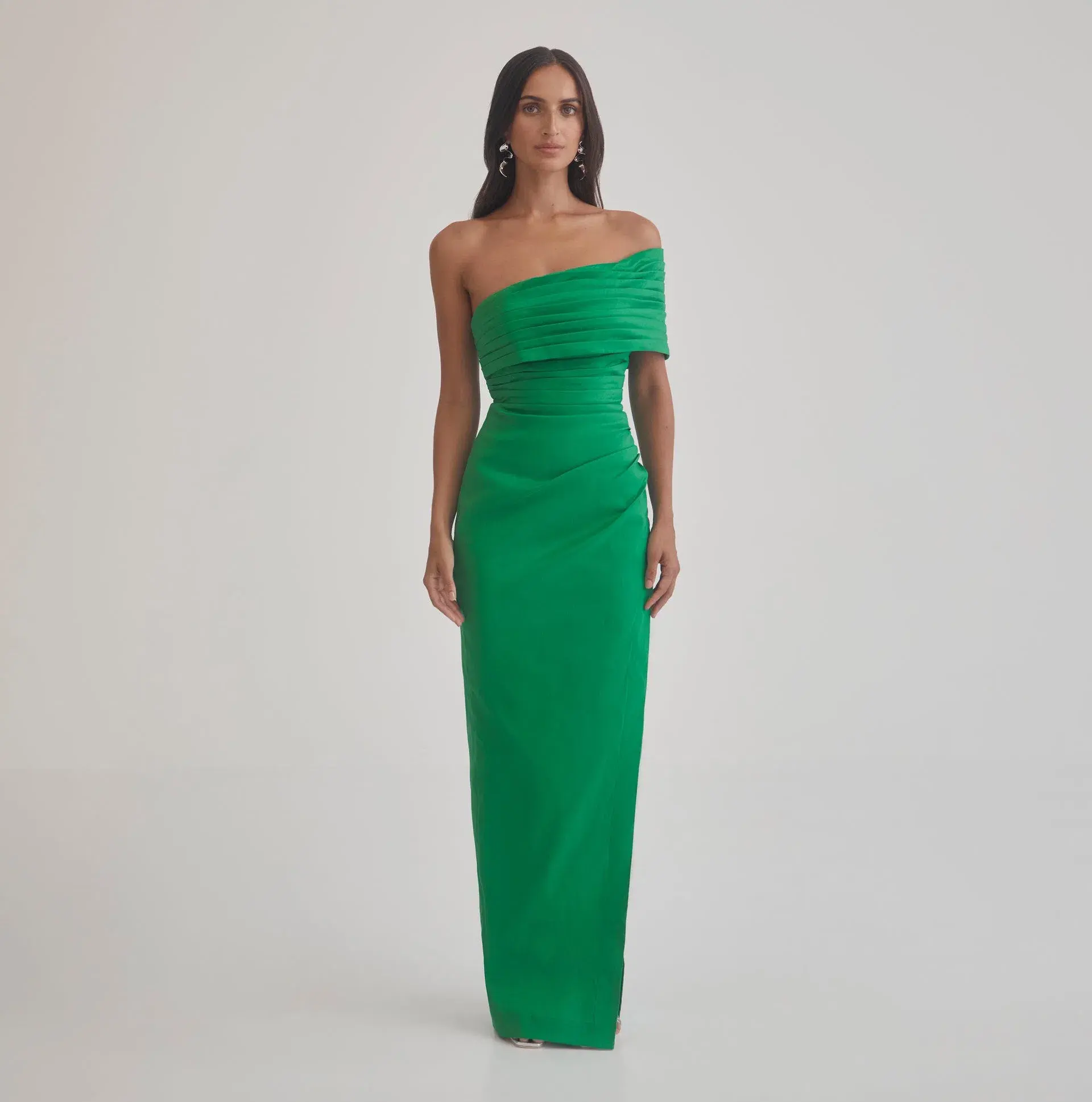 Sheike Giselle Gown in Jade Green Size 10 - Image 2
