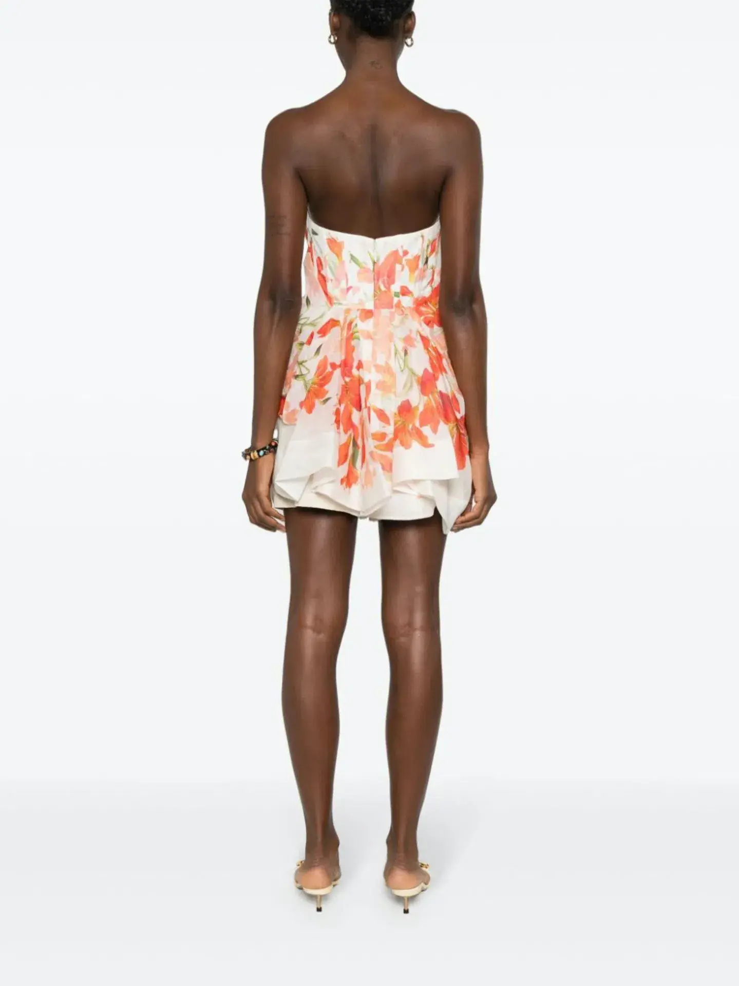 Zimmermann The Tranquillity Draped Bodice in Red Lily Size 2 / AU 12 - Image 2