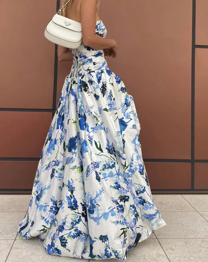 Aje Violette Bubble Hem Maxi Dress Floral Size 14 - Image 5