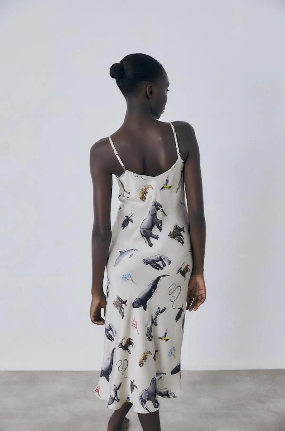 Silk Laundry 90's Slip Dress in Endangered Species Size S / AU 8 - Image 2