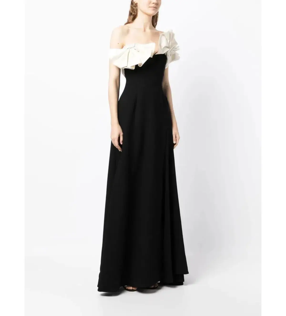 Rachel Gilbert Lavina Gown Black and Coconut Size 2 /Au 10  - Image 2