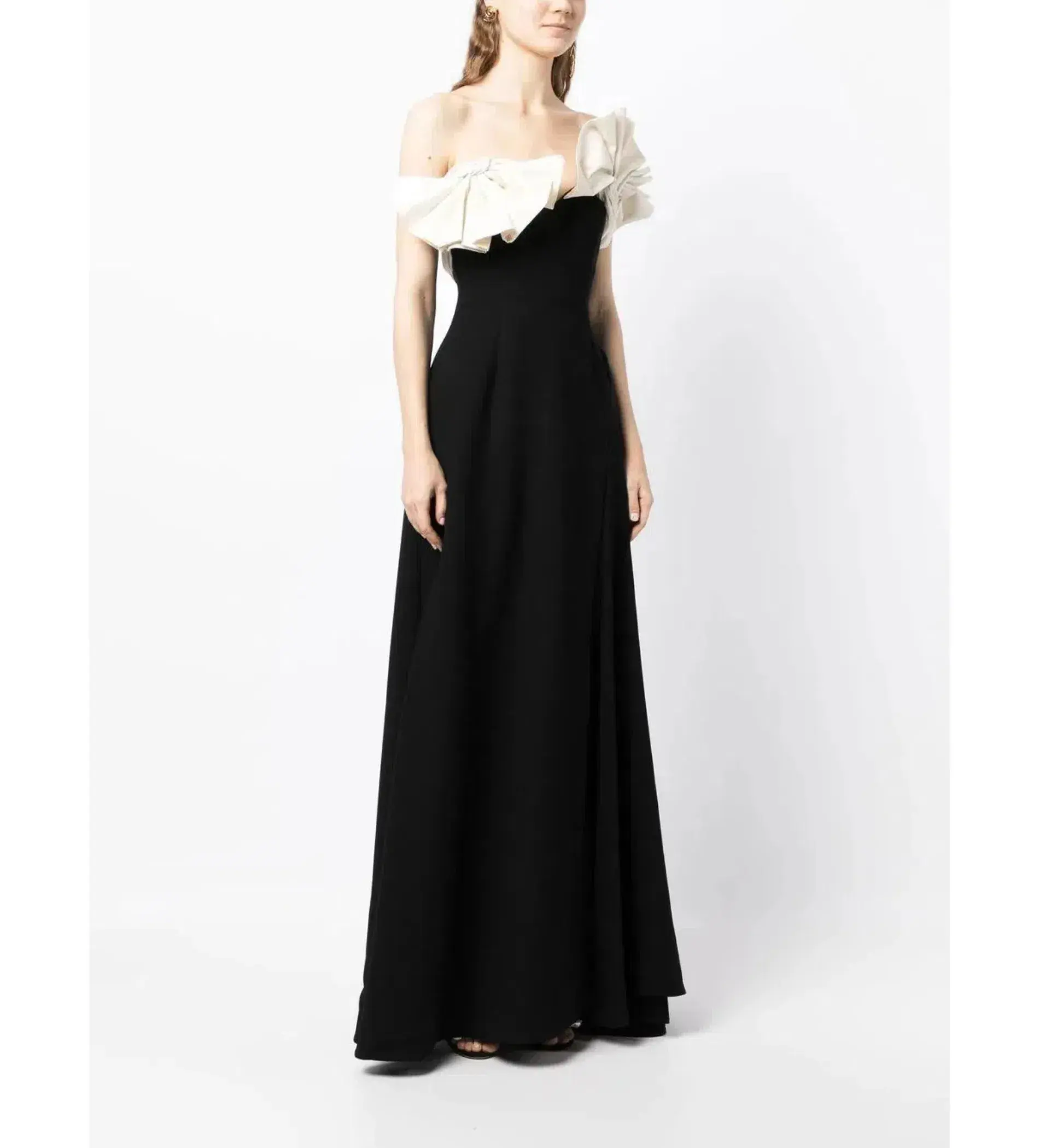 Rachel Gilbert Lavina Gown Black and Coconut Size 2 /Au 10  - Image 2