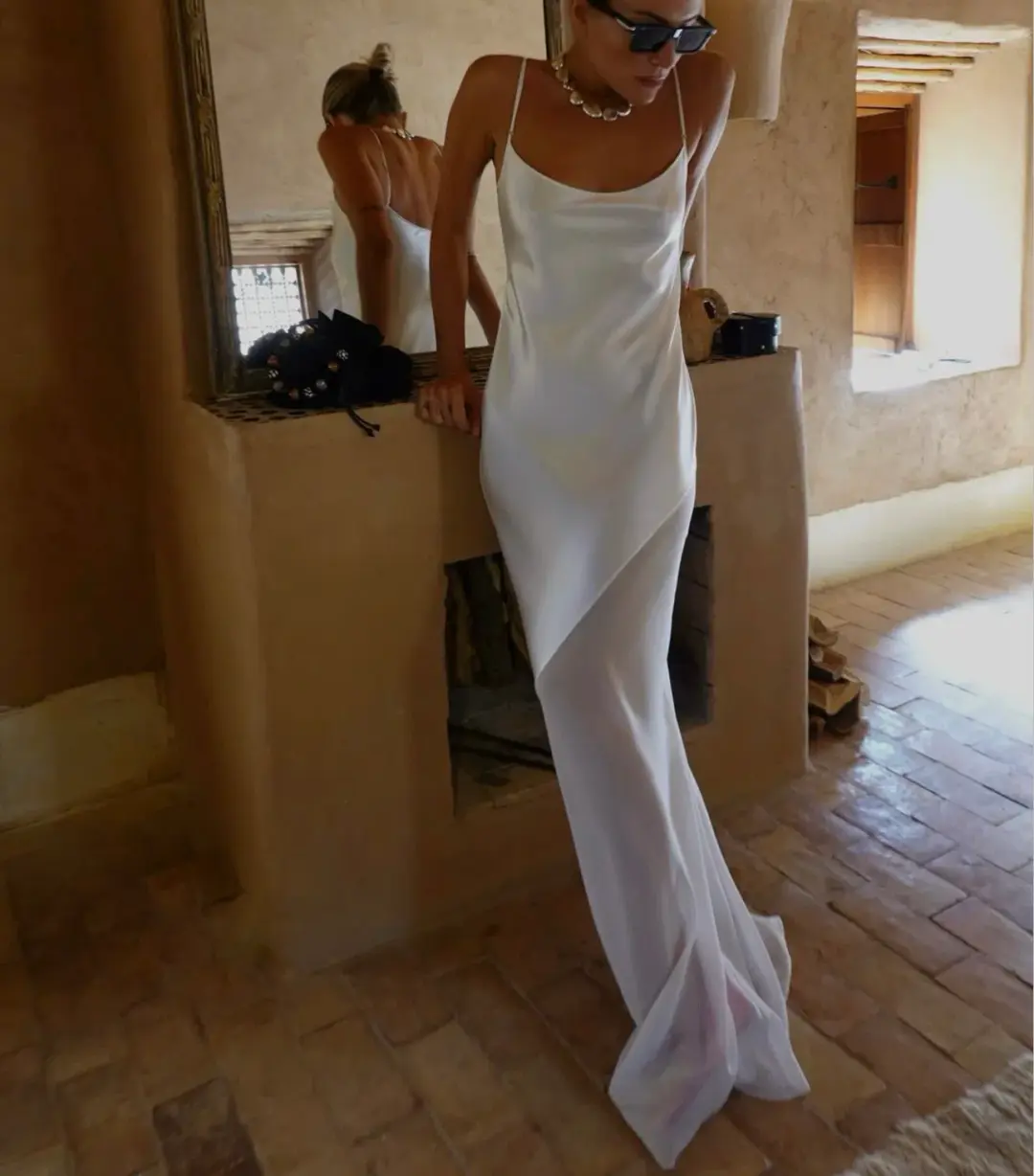 Rat And Boa Ruba Slip Dress White Size 6 for rent on The Volte - main image