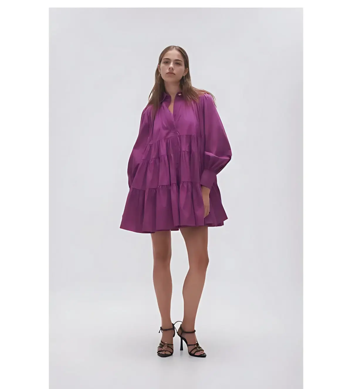 Aje Vie Smock Dress Plum Purple Size 12 - Image 1