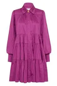 Aje Vie Smock Dress Plum Purple Size 12 - Image 4